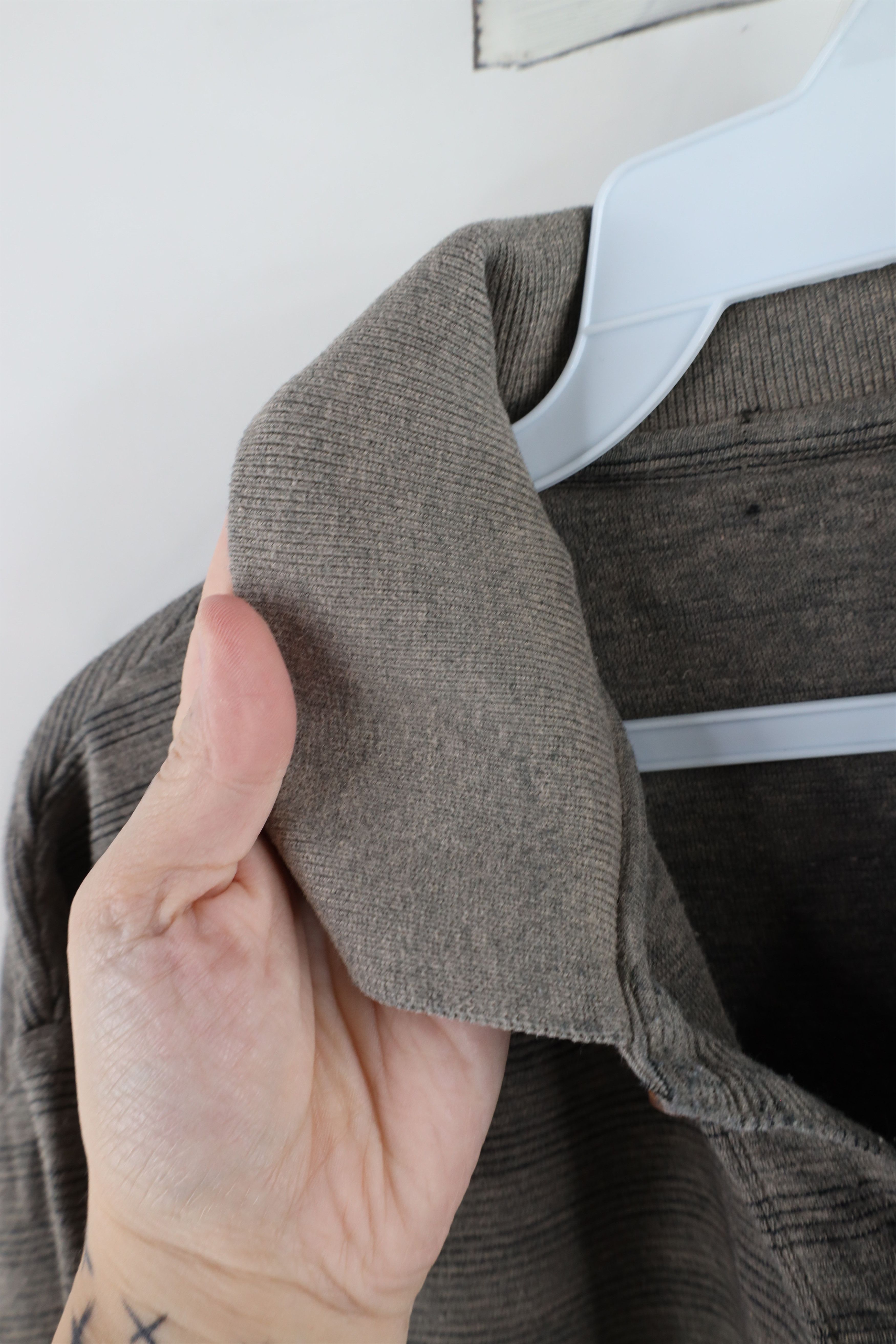 Vintage Vintage 90s Streetwear Ribbed Knit Long Sleeve Rugby Polo Size US M / EU 48-50 / 2 - 5 Thumbnail