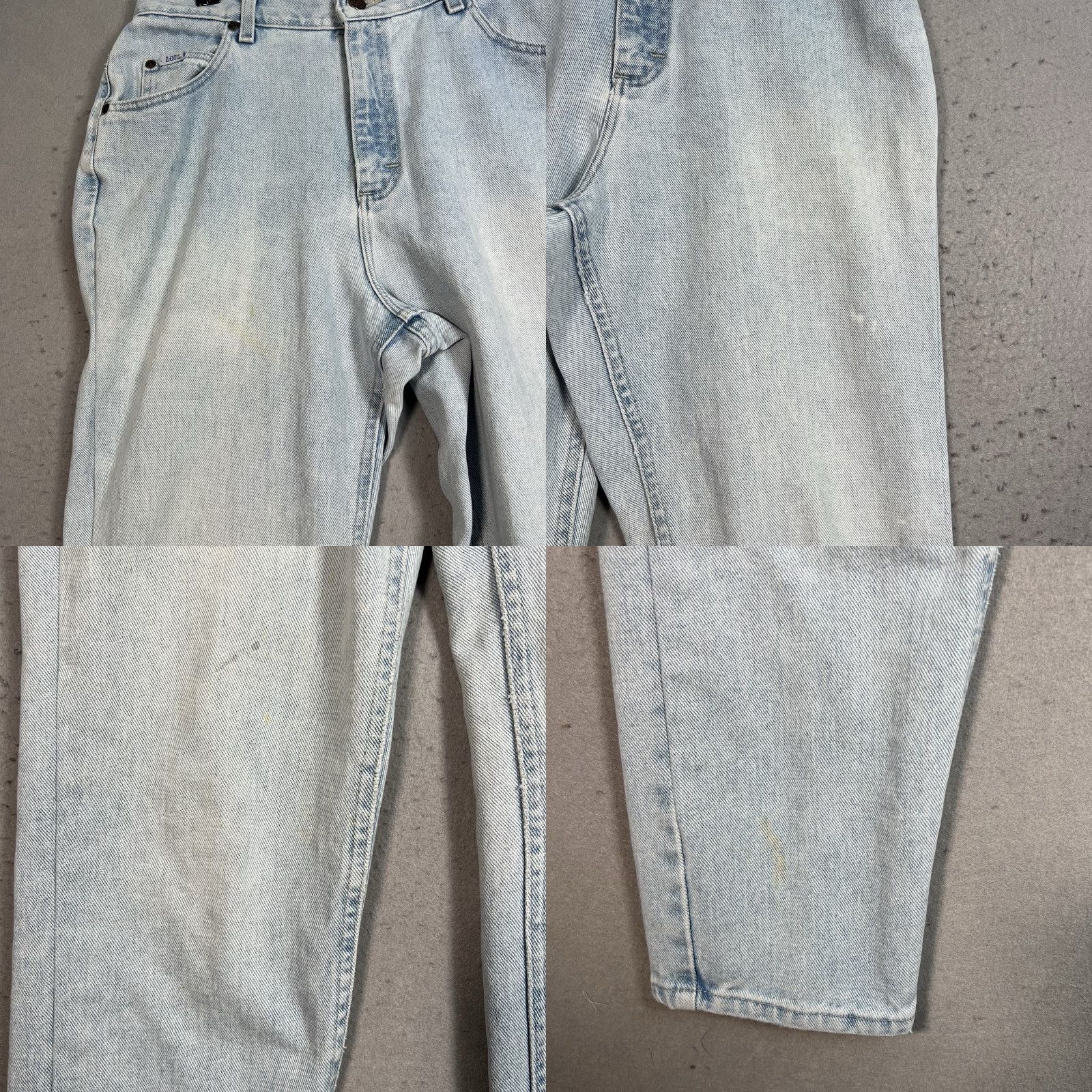 Lee VINTAGE Lee Jeans Womens 30 x 30 MEASURED Blue Denim Light Wash Tapered Leg Size 30" / US 8 / IT 44 - 8 Thumbnail