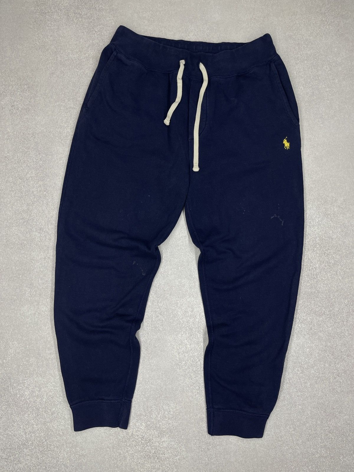 Polo Ralph Lauren Mens Polo Ralph Lauren Navy Sweatpants Y2K Rugby Size M Size US 32 / EU 48 - 2 Thumbnail