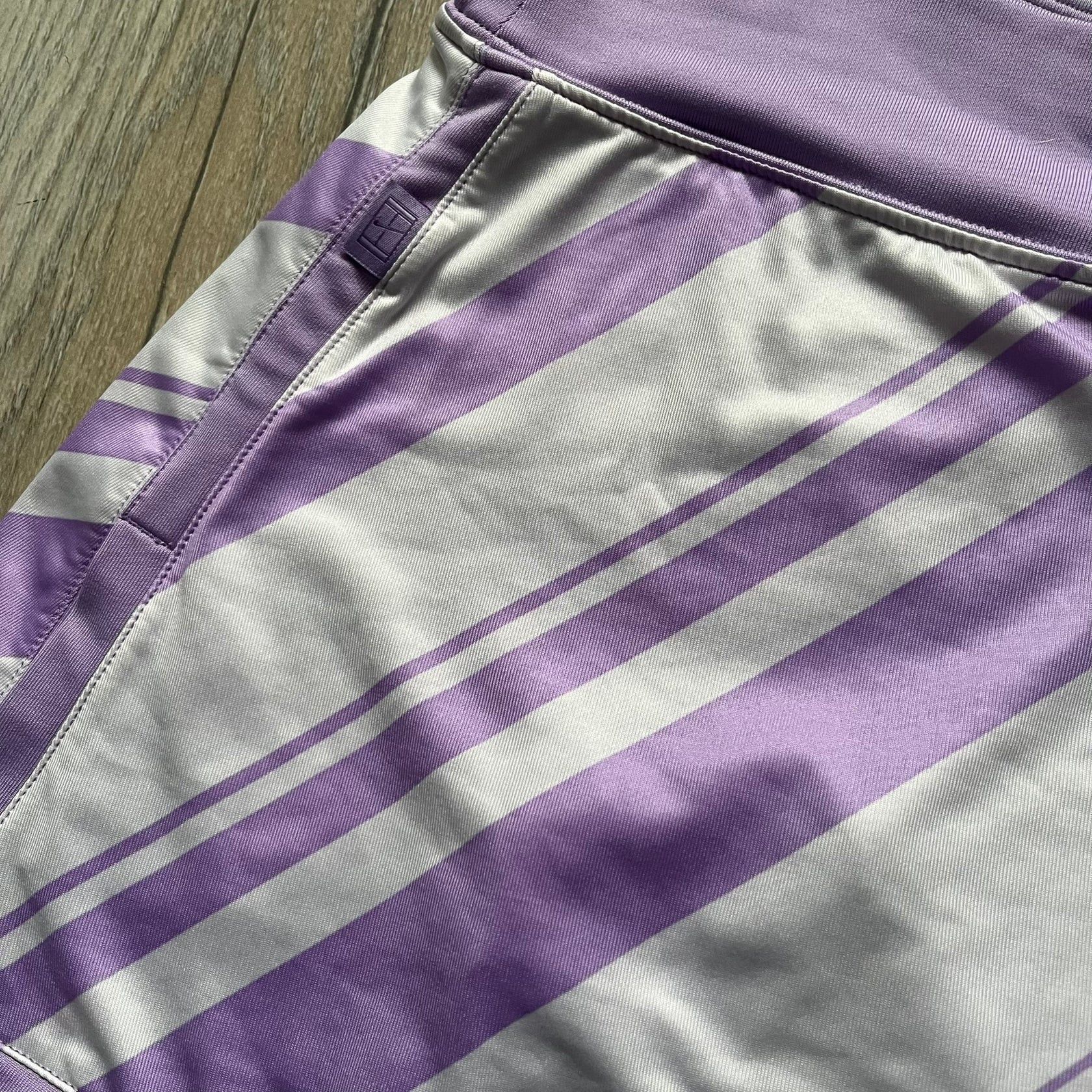 Nike Nike Dri-Fit Striped Lavender Tennis Skirt Size 25" / US 0 / IT 36 - 5 Thumbnail