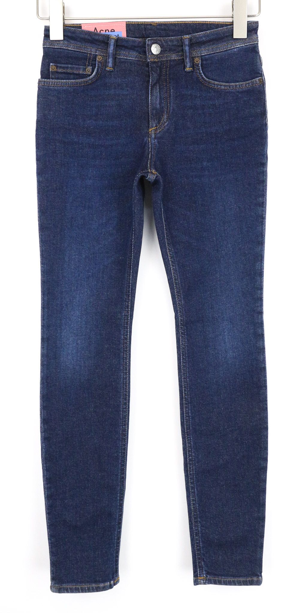 Acne Studios CLIMB W24/L32 Dark Blue Skinny Stretch Jeans 74517 Size 24" / US 00 / IT 34 - 1 Thumbnail
