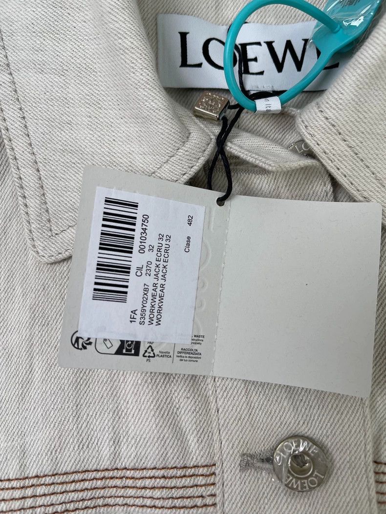 Loewe LOEWE SS24 Floral Placket Single-Row Zipper Casual Jacket Size 4XL / US 24-26 - 4 Thumbnail