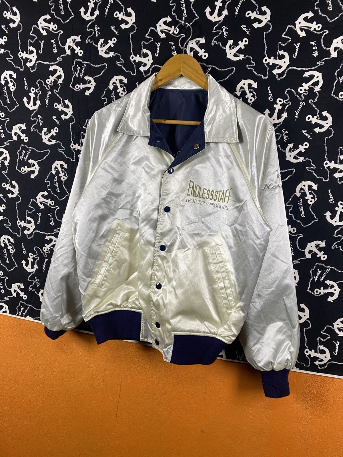 Vintage Endlessstaff Reversible Satin Jacket Science & Technology” Size US S / EU 44-46 / 1 - 12 Thumbnail