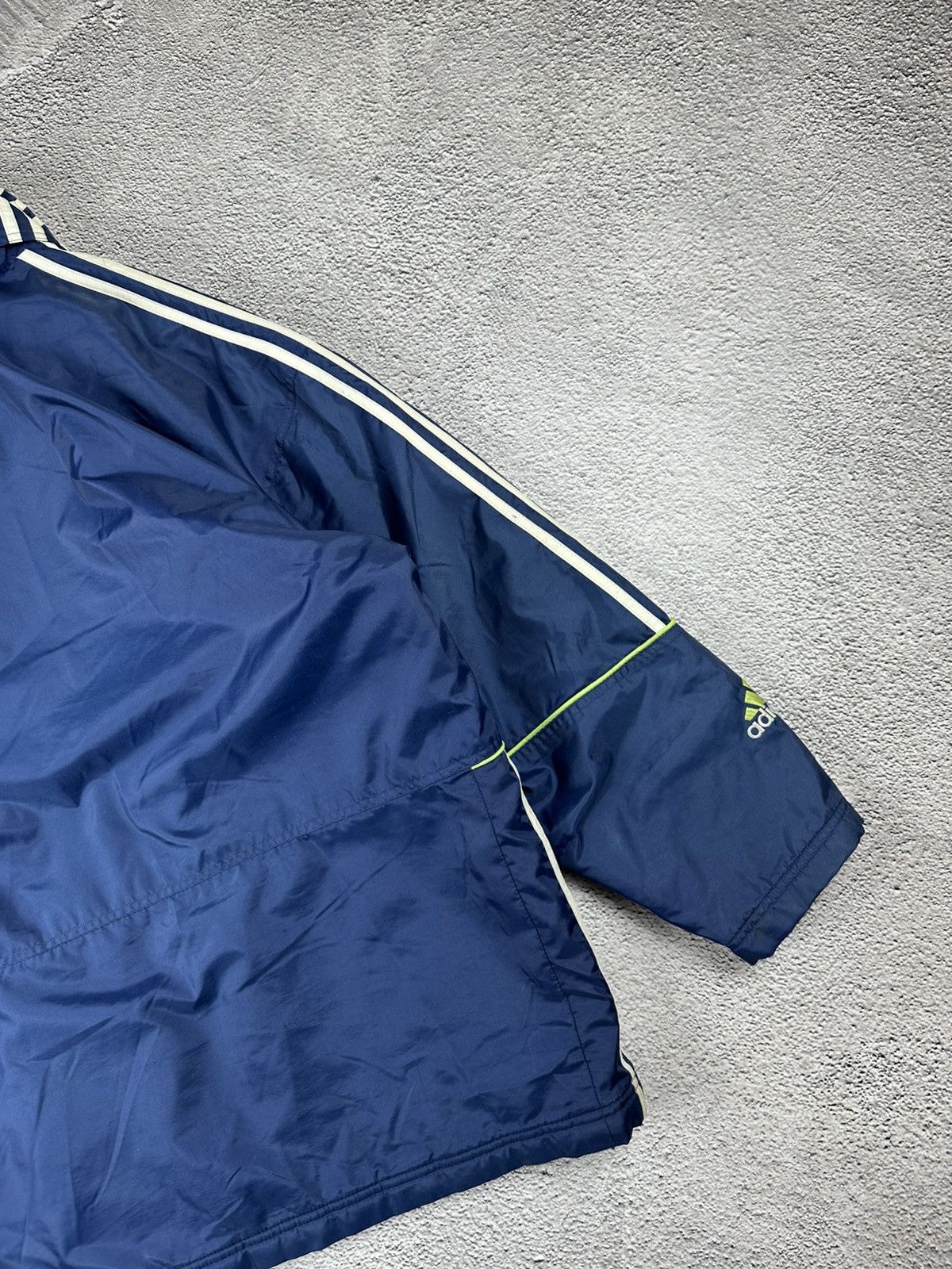 Adidas Vintage Adidas Down Puffer Jacket Striped Nylon Y2K Style Size US S / EU 44-46 / 1 - 15 Thumbnail