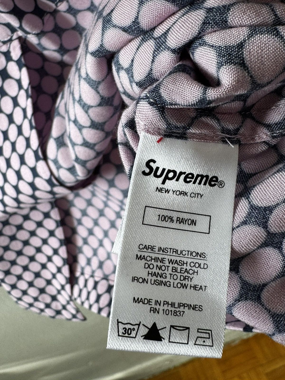Supreme Compact dot rayon S/S shirt Size US M / EU 48-50 / 2 - 5 Thumbnail