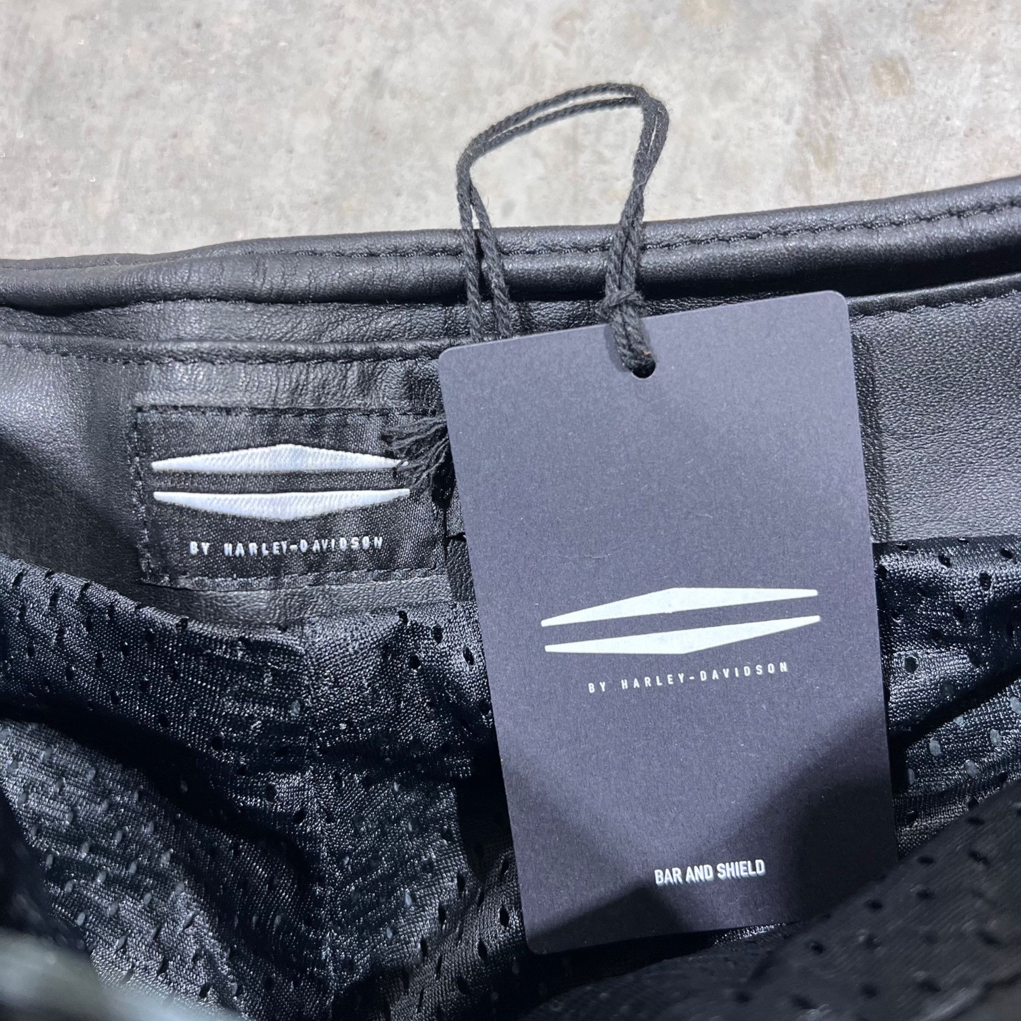 $895 NWT HARLEY DAVIDSON WOMEN'S LEATHER MOTO TROUSER PANT 4