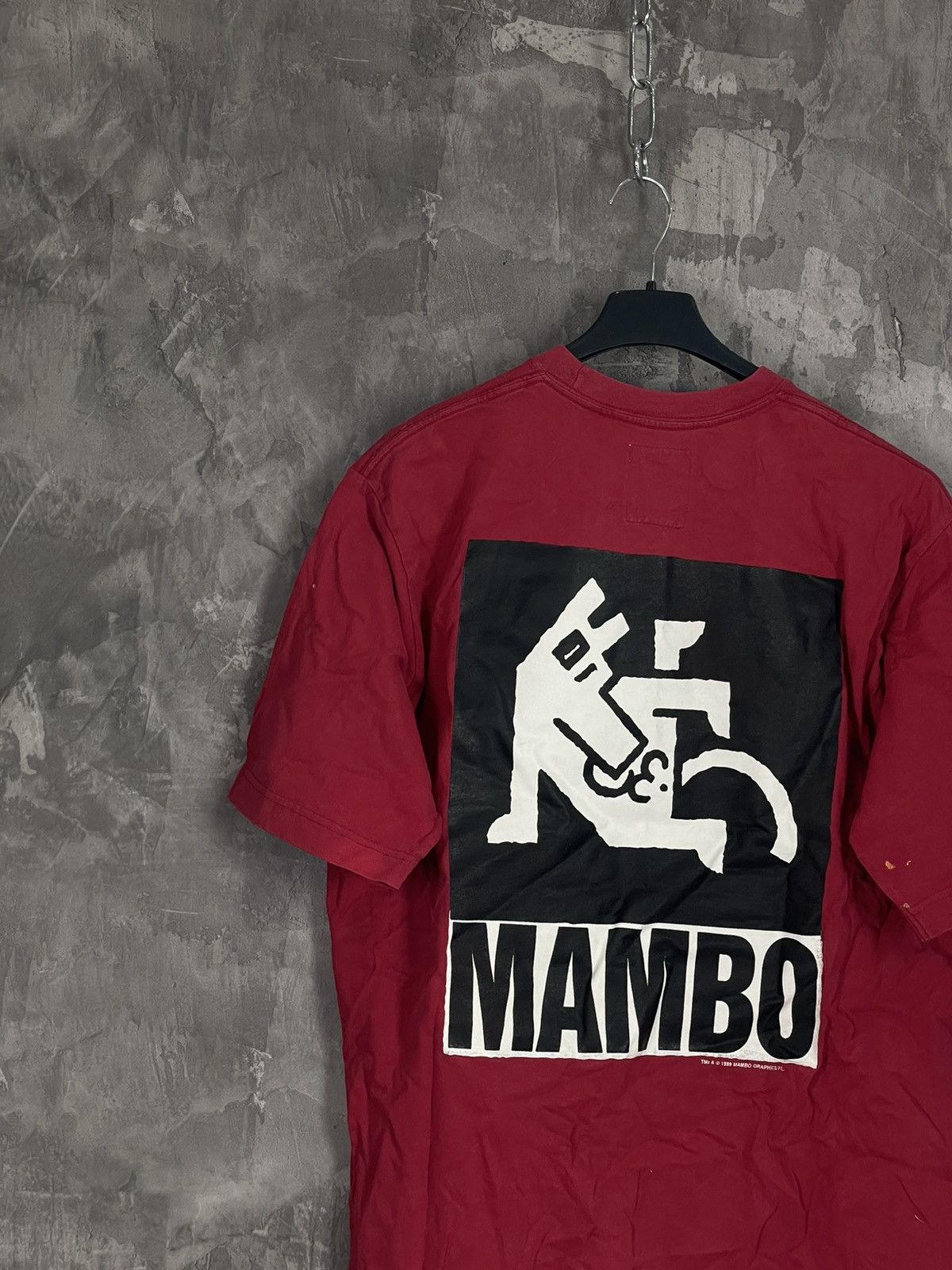 Vintage Mens Vintage Mambo T Shirt streetwear y2k rare big logo Size US M / EU 48-50 / 2 - 2 Thumbnail