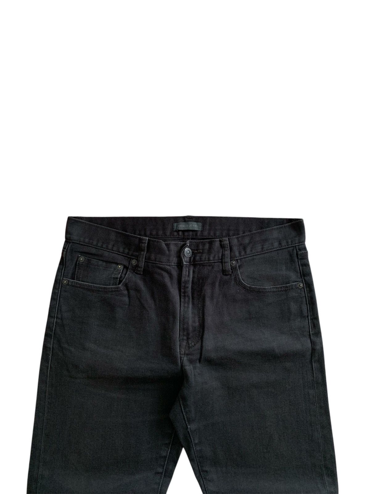 Undercover × Uniqlo Offer📦Uniqlo Slim Straight Selvedge Black Jeans (30) Size US 32 / EU 48 - 3 Thumbnail