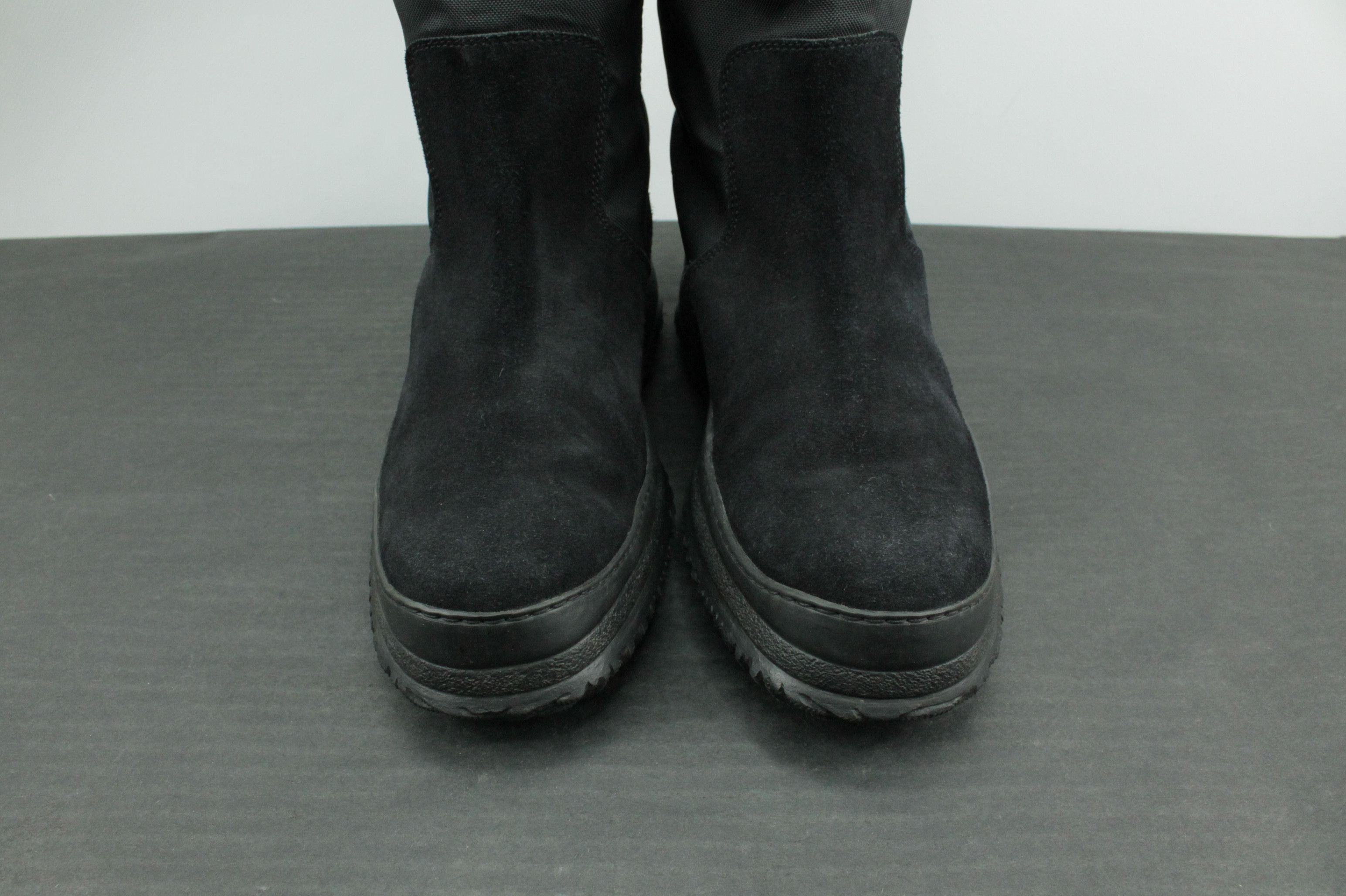 Hogan Hogan Black Suede Nylon High Winter Boots With Pocket Size US 8.5 / IT 38.5 - 8 Thumbnail