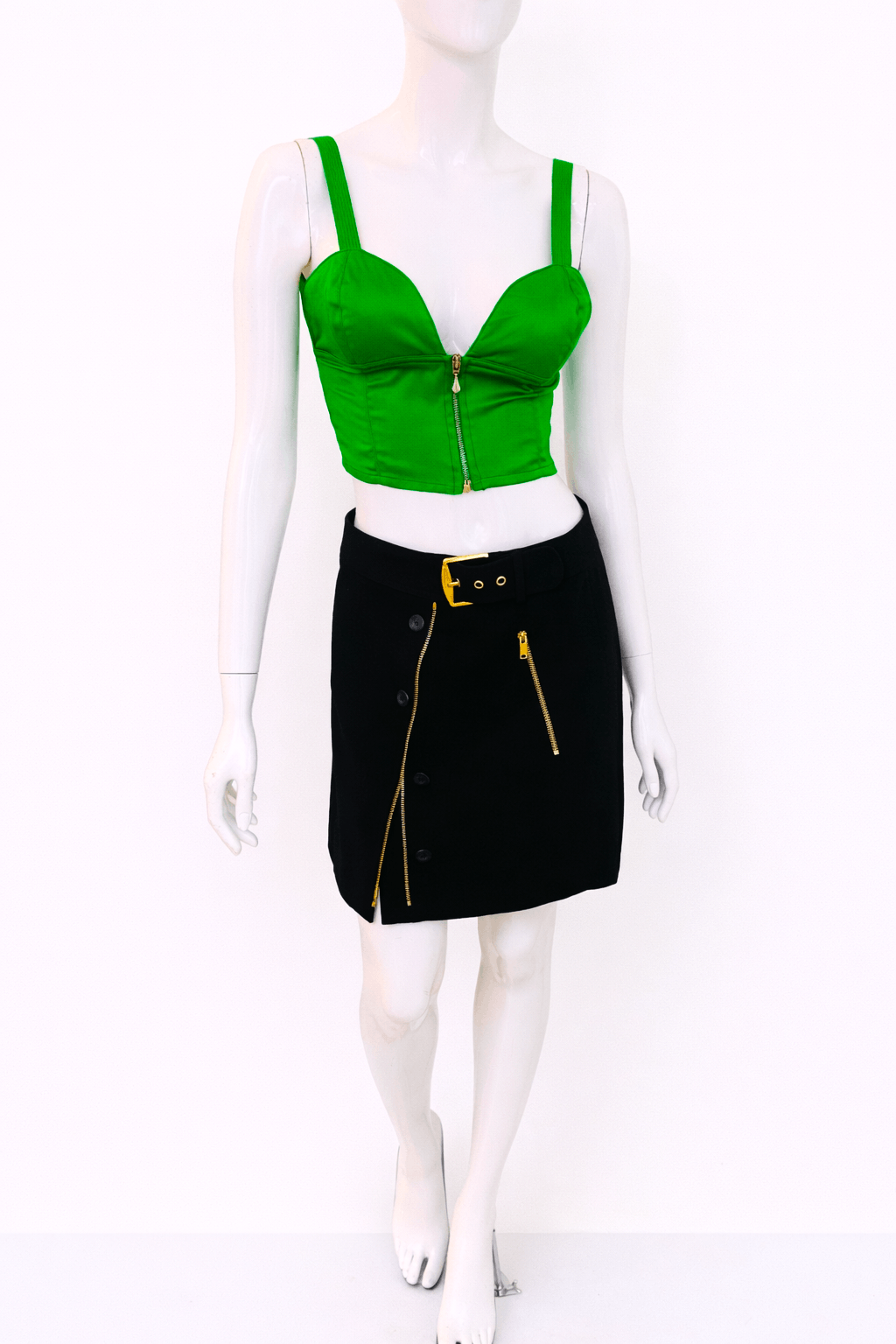 Versace Gianni Versace Poison Neon Bondage Crop Bustier Bra Tee Top Size S / US 4 / IT 40 - 2 Thumbnail