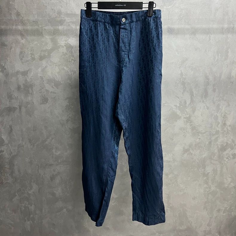 Dior Blue full-print pattern logo casual sweatpants 2501-Nextar Size US 30 / EU 46 - 1 Thumbnail