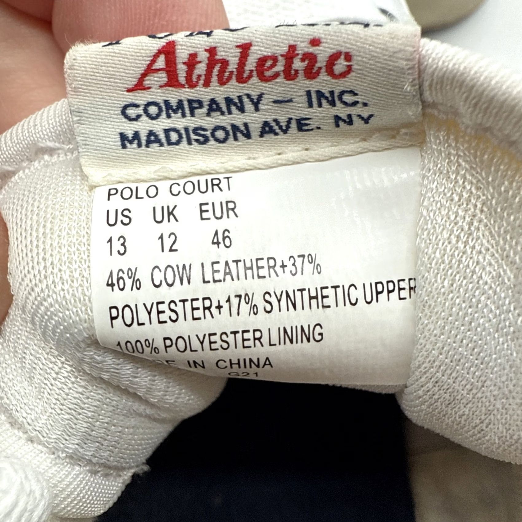 Polo Ralph Lauren Polo Ralph Lauren Court Low White Suede/Leather Sneakers Mens US 13 Leather Lining Insole Outsole 2023 Cushioned Tennis Sneaker Shoes Size US L / EU 52-54 / 3 - 7 Thumbnail
