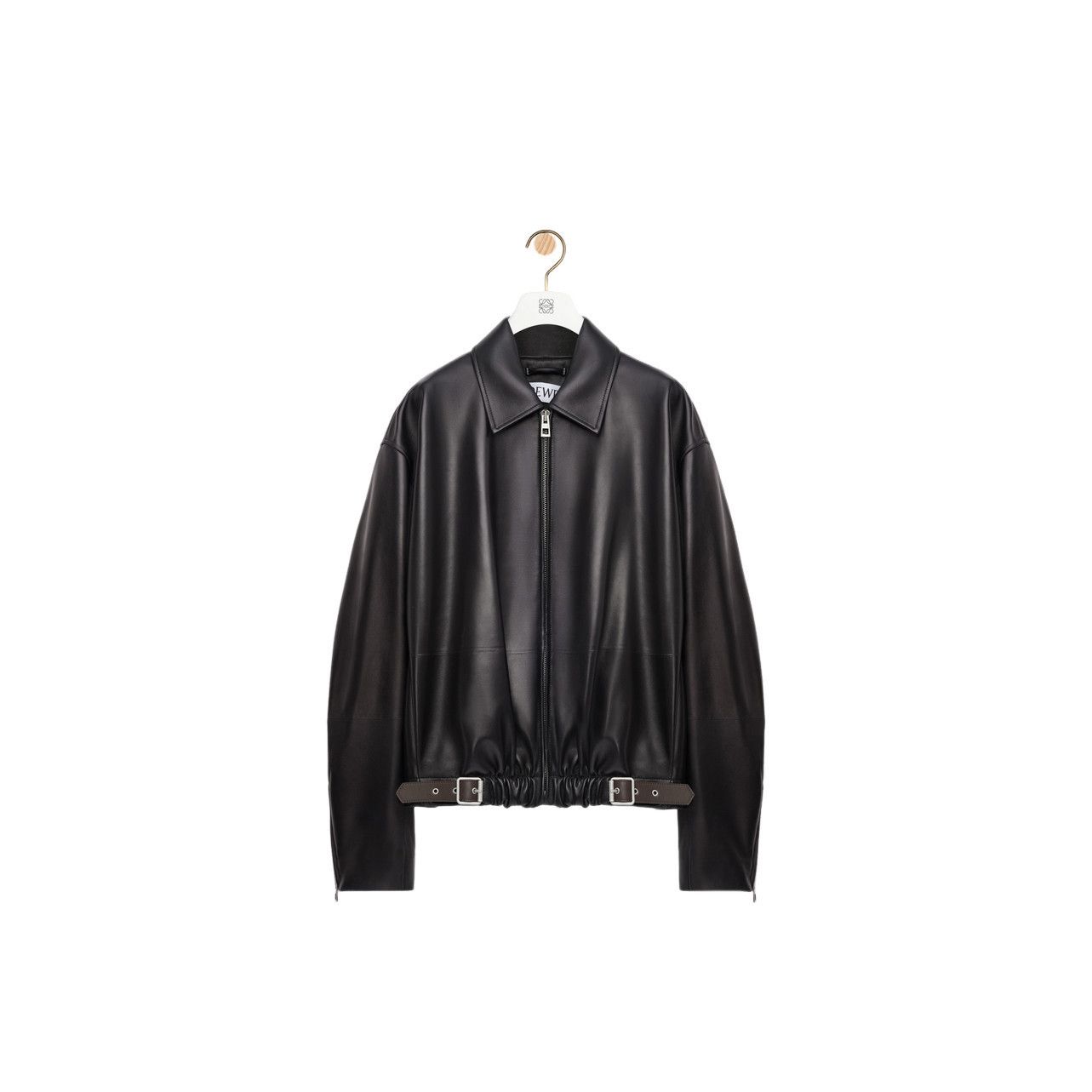Loewe LOEWE $7990 Black Leather Belted Jacket New & Authentic (Men Size US L / EU 52-54 / 3 - 1 Preview