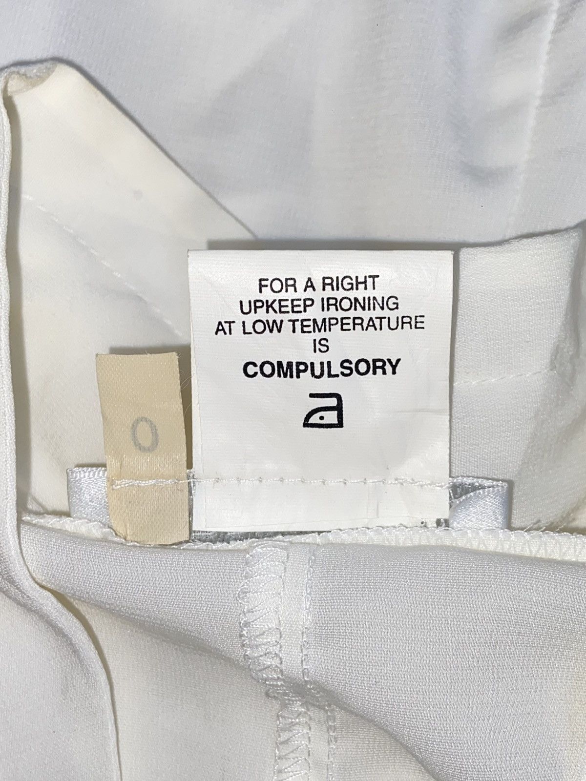 Designer × Japanese Brand NARA CAMICIE White Blouse Size XS / US 0-2 / IT 36-38 - 12 Thumbnail