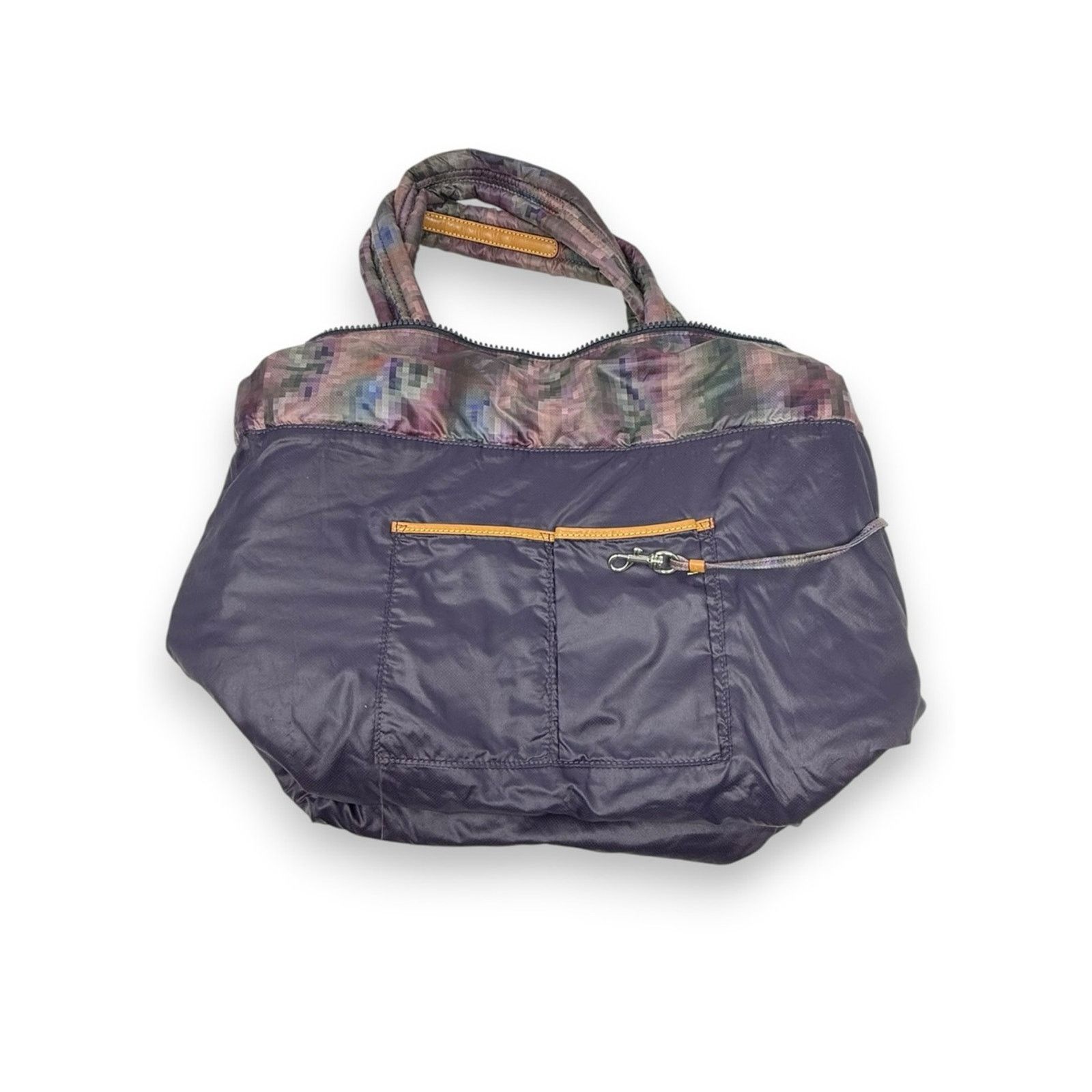 MZ Wallace MZ Wallace Oxford Metro Tote Bag Pixel Print Medium Purple Size ONE SIZE - 8 Thumbnail