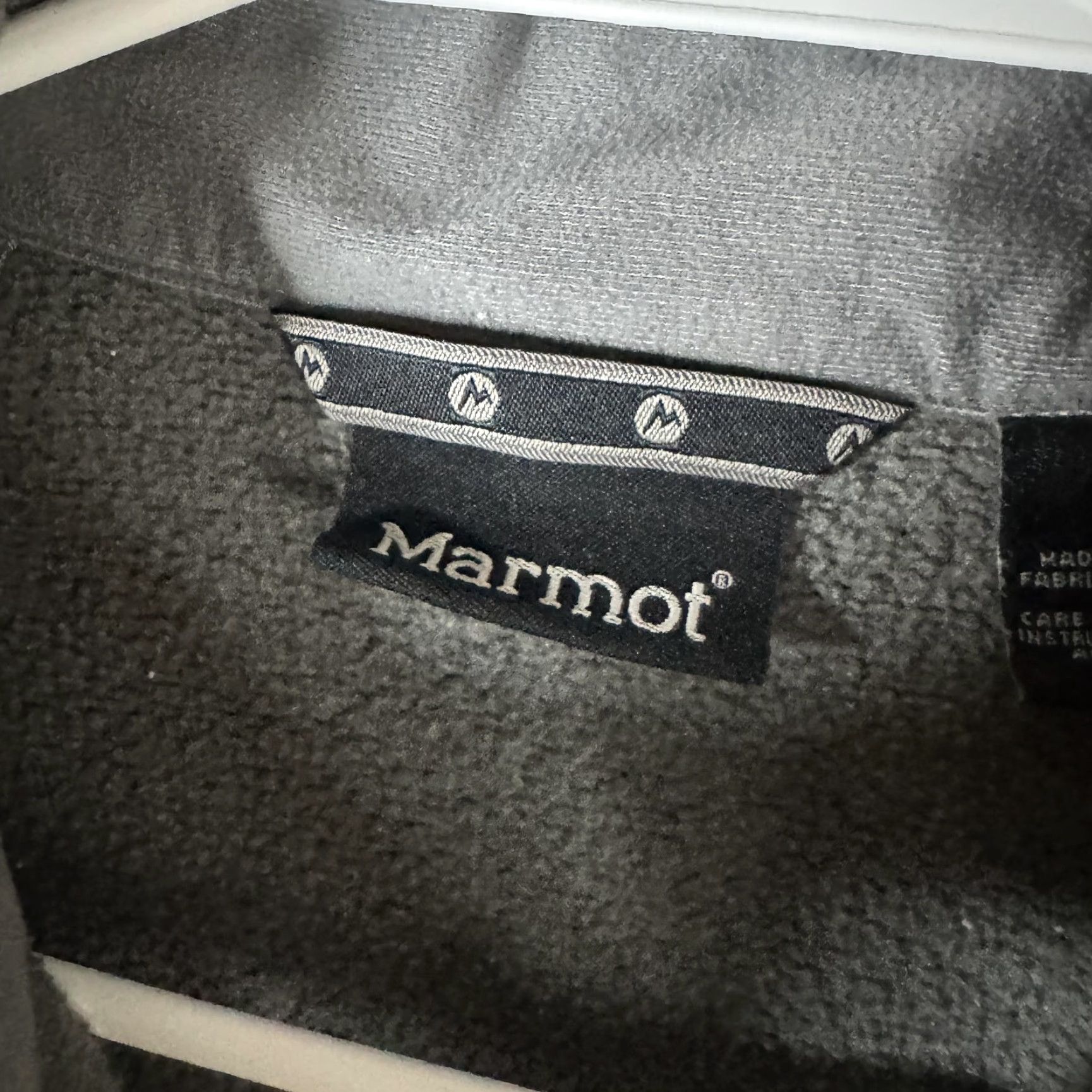 Marmot Marmot Mens Large Gray 1/4 Zip Fleece Pullover Mock Neck Chest Pocket Outdoor Hiking Shirt Size US L / EU 52-54 / 3 - 7 Thumbnail