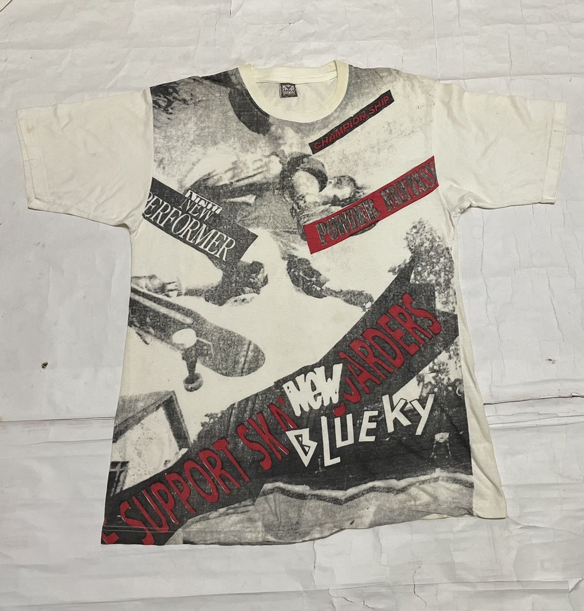 Welcome Skateboards VINTAGE CHAMPION SHIP SKATEBOARD TSHIRT Size US L / EU 52-54 / 3 - 1 Thumbnail