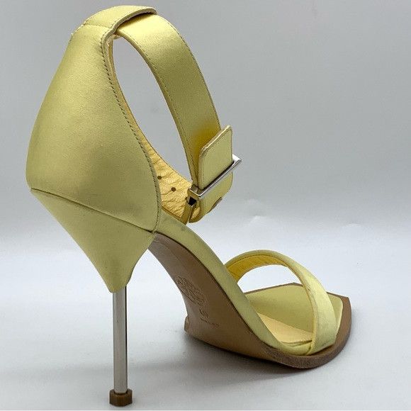 Alexander McQueen Alexander McQueen Ankle Strap Satin Heel Sandal Size US 10 / IT 40 - 12 Thumbnail