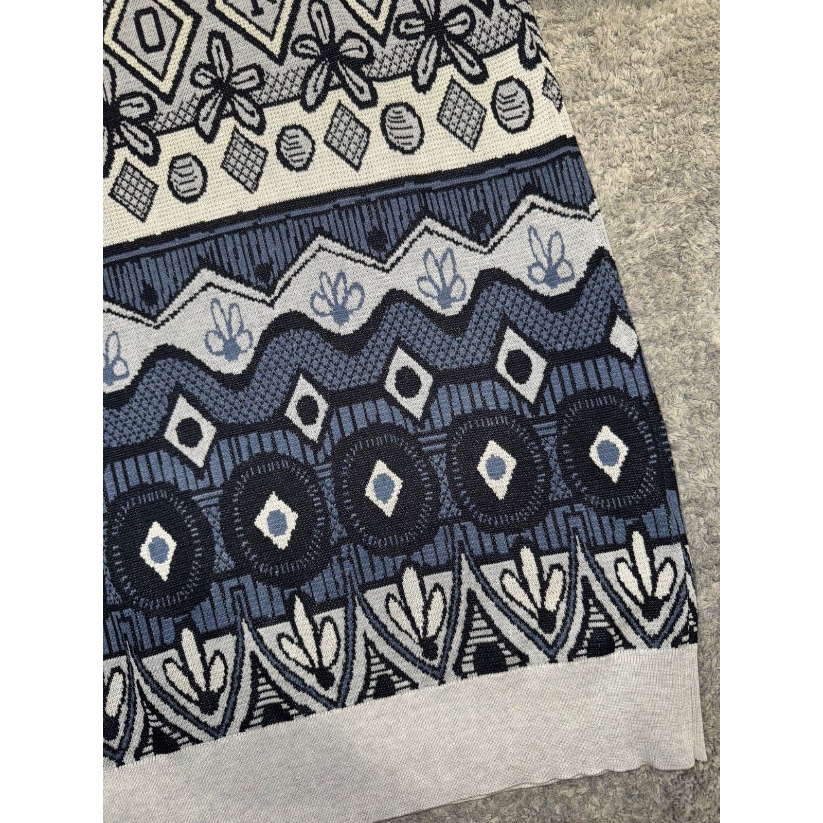 Dior Dior Shawn Stussy Floral Knit Blue Grey Black T-Shirt M Size US M / EU 48-50 / 2 - 7 Thumbnail
