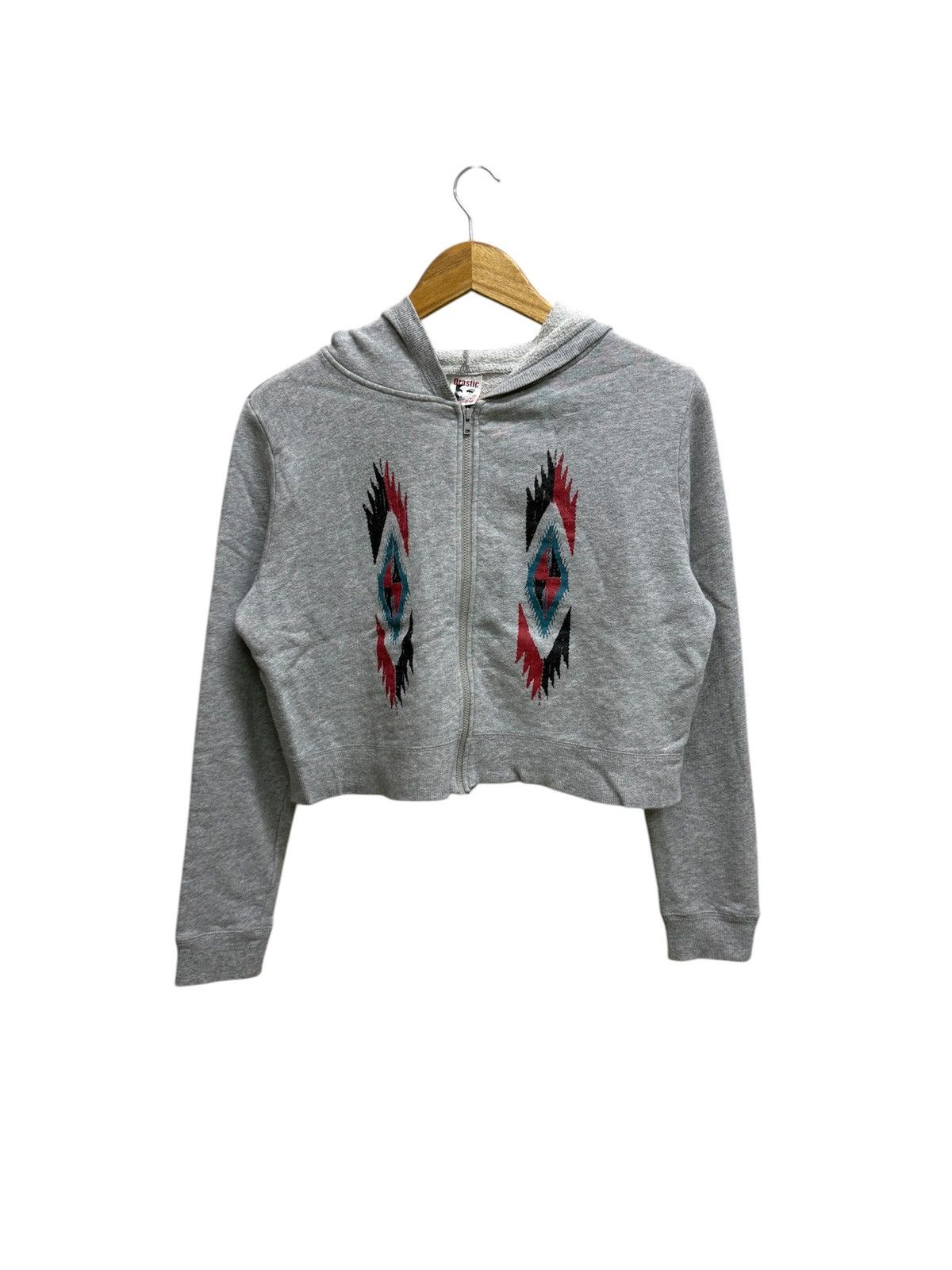 Native Drastic Slimming Aztec Ethnic patern crop top Zip Up Sweater Size M / US 6-8 / IT 42-44 - 1 Thumbnail