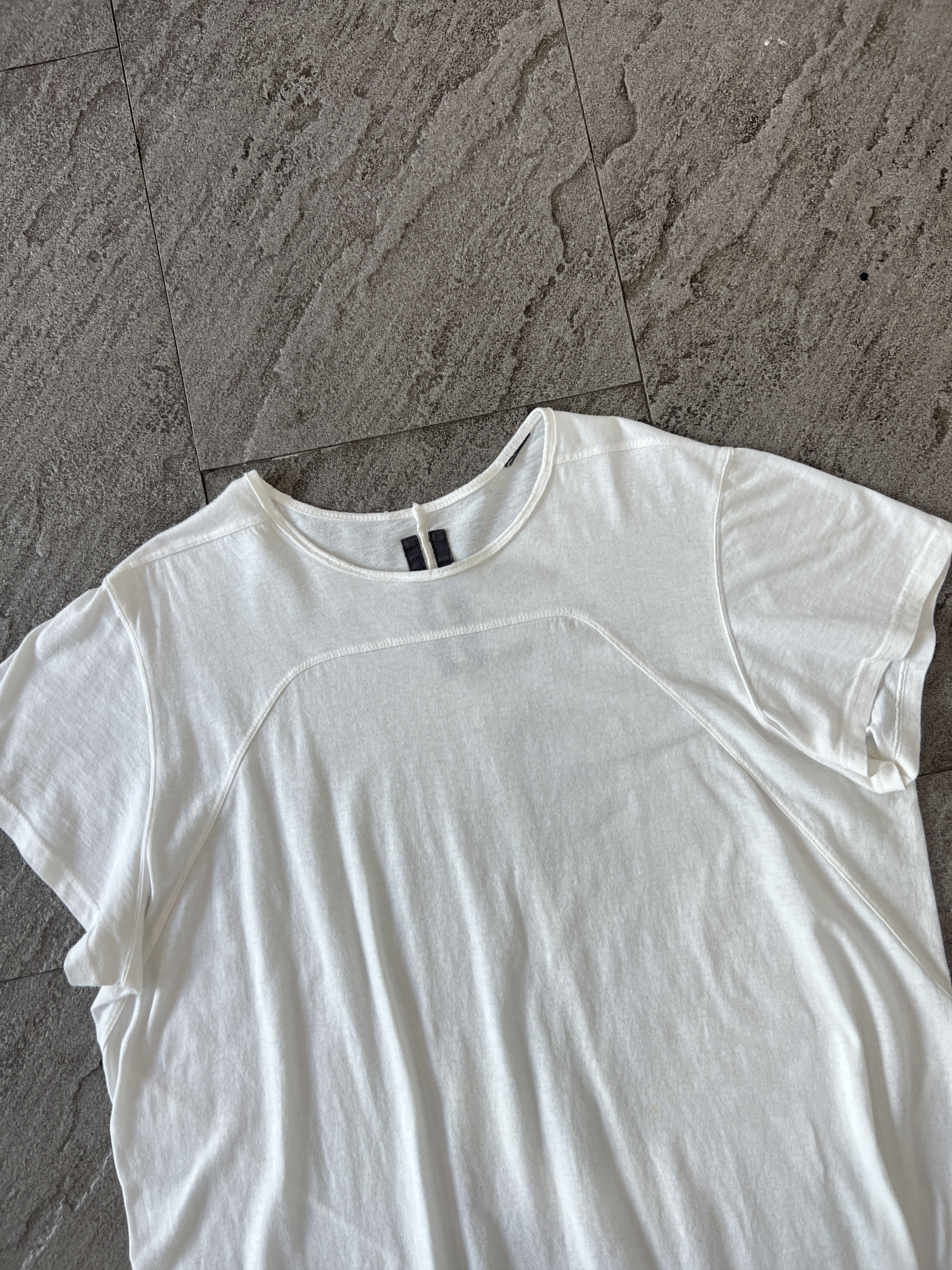 Rick Owens Drkshdw Rick Owens Level T-Shirt signature jersey White XL Size US XL / EU 56 / 4 - 2 Thumbnail