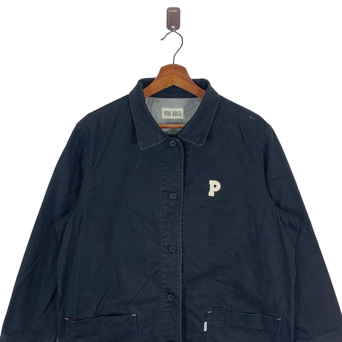 Designer × Vintage VINTAGE PINK HOUSE DENIM BLACK BUTTON JACKET Size US L / EU 52-54 / 3 - 6 Thumbnail