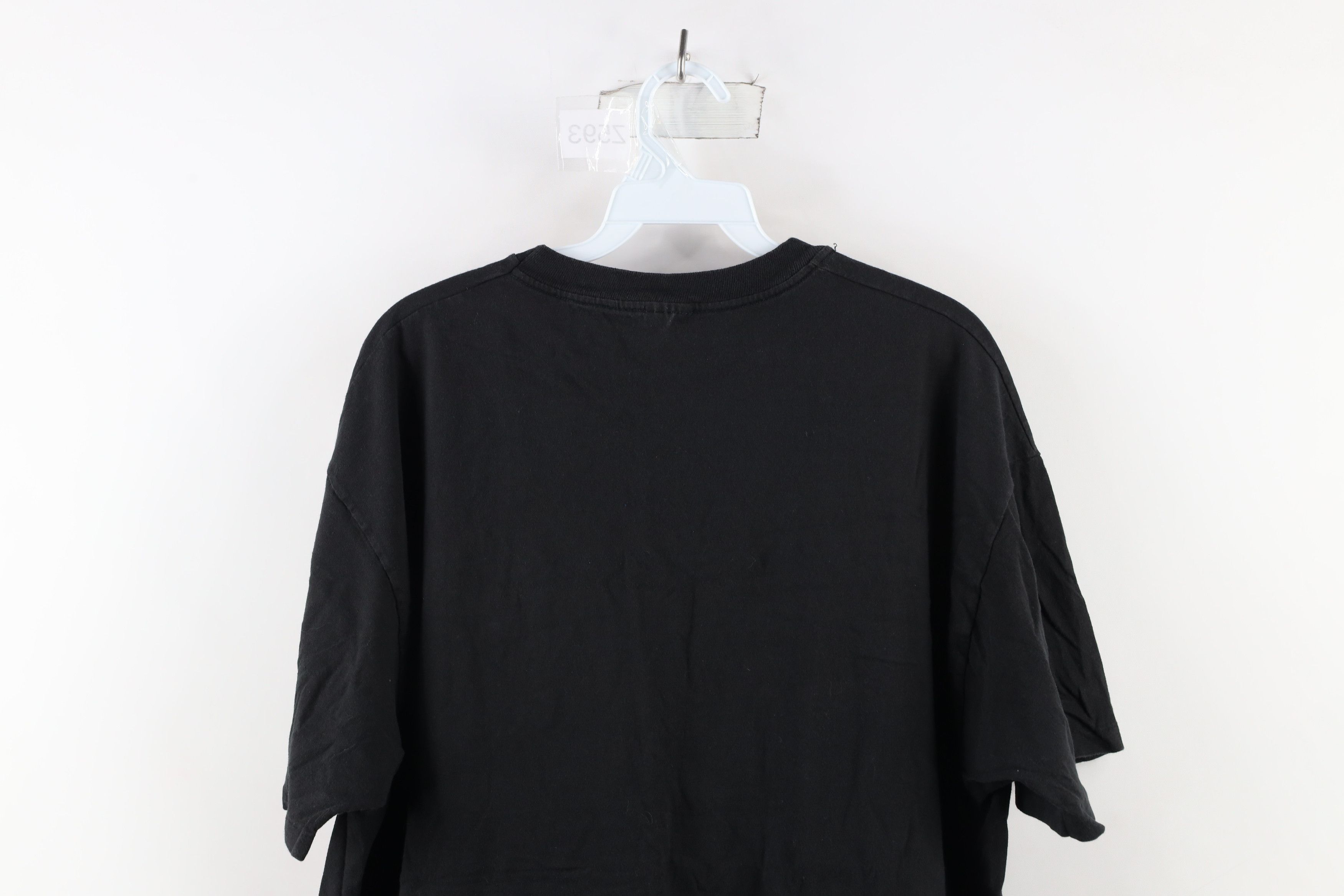 Vintage Vintage 90s Streetwear Blank Pocket T-Shirt Black Cotton Size US XL / EU 56 / 4 - 8 Thumbnail