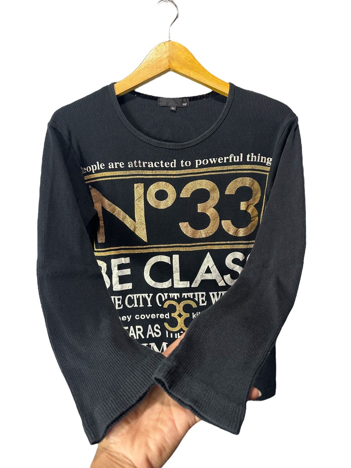 14th Addiction NR 33 THERMAL GOTHIC POEM LONG SLEEVE TEE IFSIX LGB STYLE Size S / US 4 / IT 40 - 5 Thumbnail
