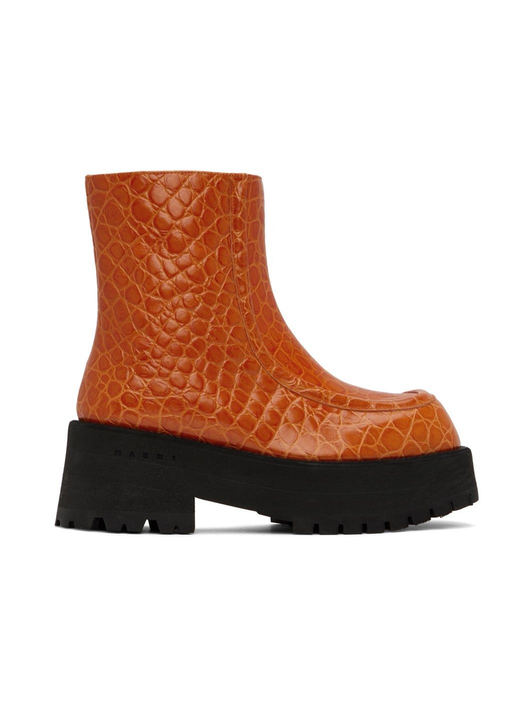 Marni o1y1025 Ankle Boots in Orange Size US 6 / IT 36 - 1 Thumbnail