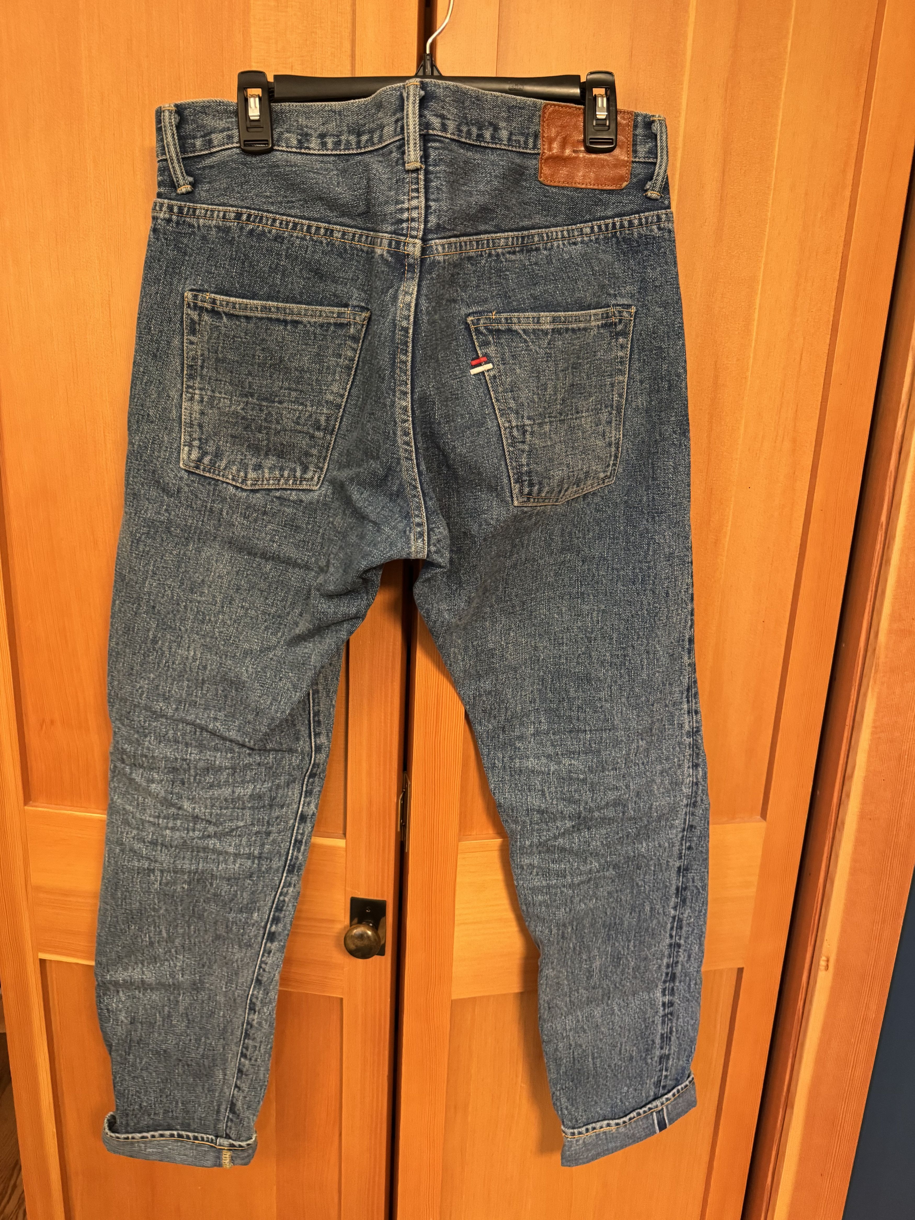 Tanuki Tanuki YUSTHT 33 Stonewash Selvedge High Rise Tapered Jeans Size US 33 - 4 Thumbnail