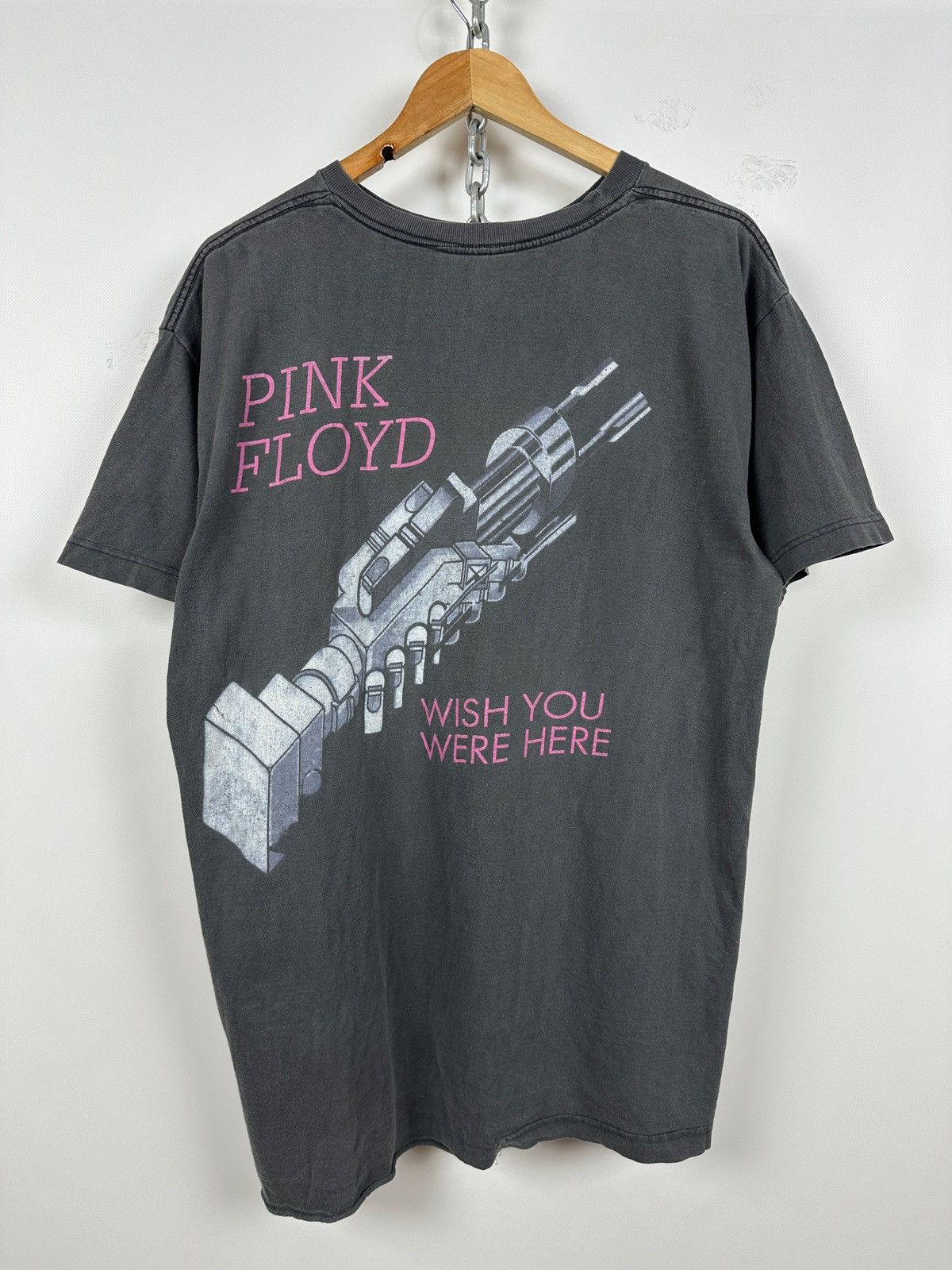 Band Tees 90s Vintage Pink Floyd Wish You Were Here Faded Band T-Shirt Size US XL / EU 56 / 4 - 2 Thumbnail