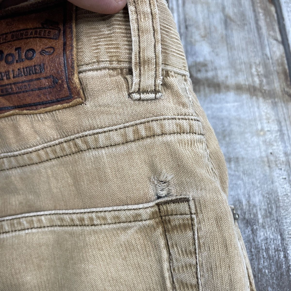 Polo Ralph Lauren × Vintage Corduroy Vintage Polo Ralph Lauren Distressed Pant Size US 31 - 14 Thumbnail