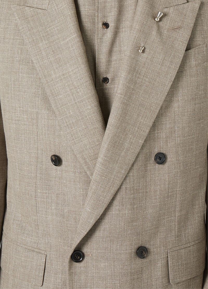 Loro Piana o1srvl11e0526 FAP3402 Everton Jacket in Beige Size US XL / EU 56 / 4 - 3 Thumbnail