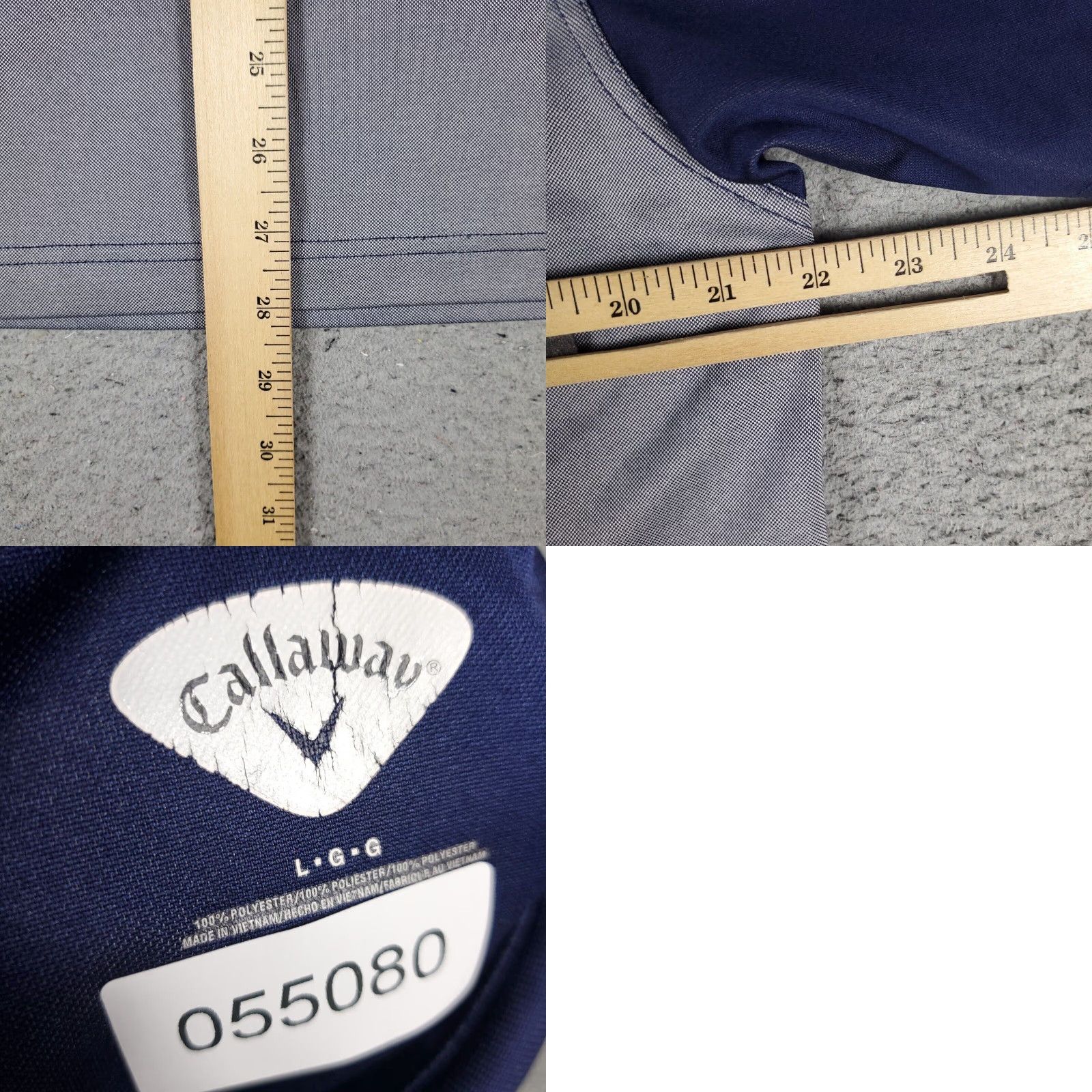 Callaway Callaway Polo Shirt Mens Large Blue Gray Opti Dri Fit Golf Short Sleeve Size US L / EU 52-54 / 3 - 8 Thumbnail