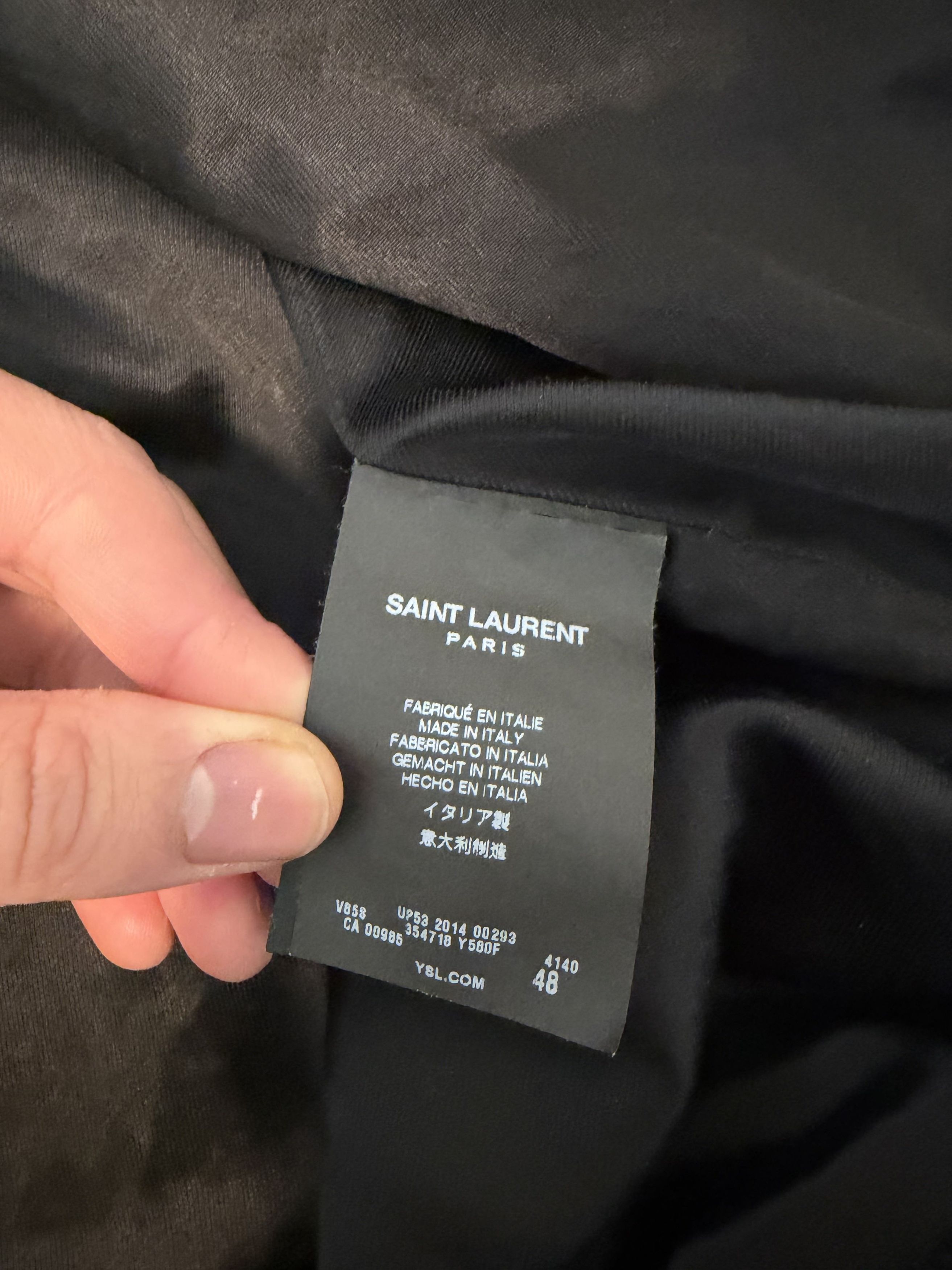 Saint Laurent Paris Saint Laurent Wool Teddy Jacket - Navy Size US M / EU 48-50 / 2 - 5 Thumbnail
