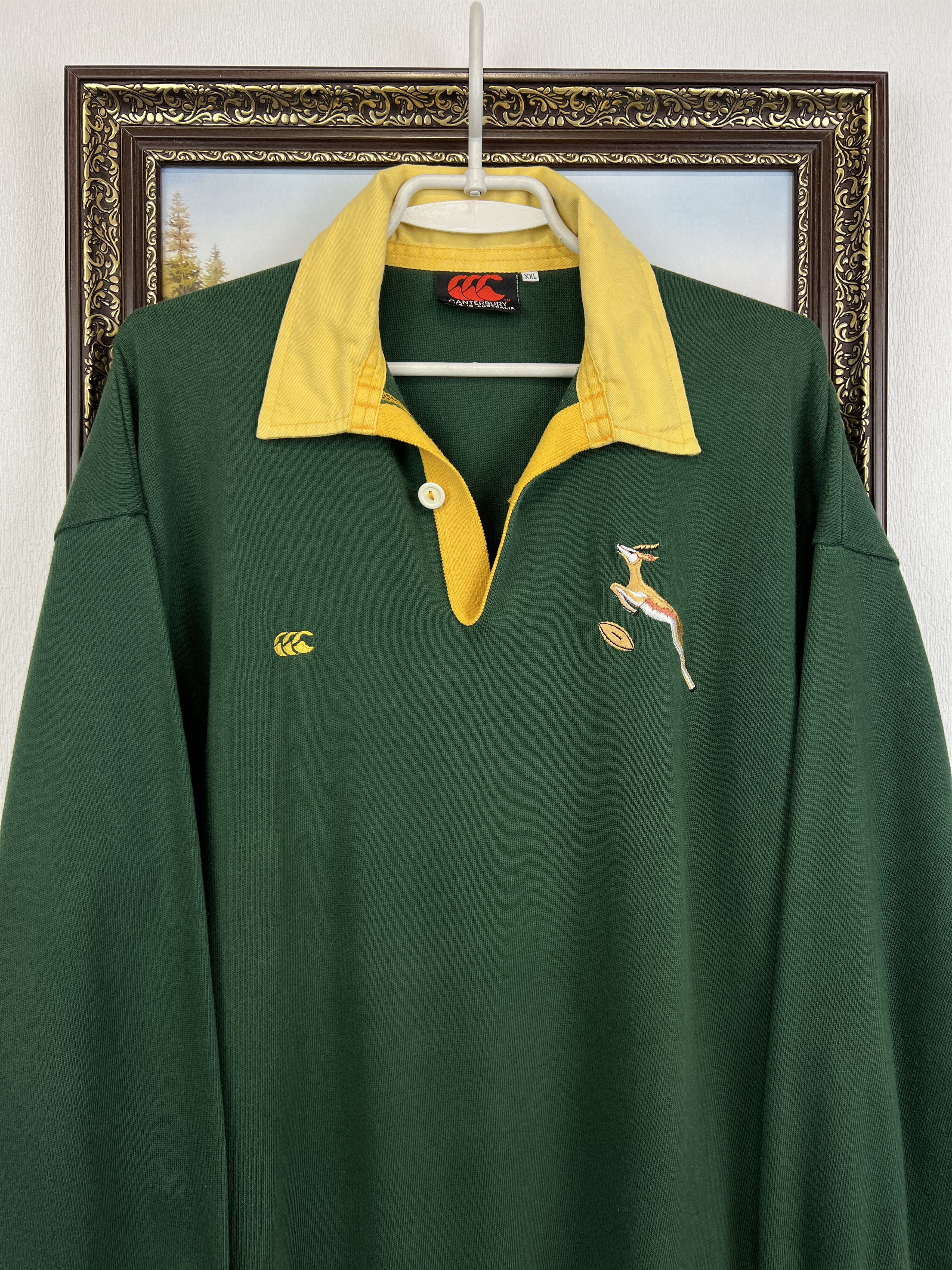 Vintage Canterbury South Africa Rugby Union Jersey Long Sleeve Size US XXL / EU 58 / 5 - 2 Thumbnail