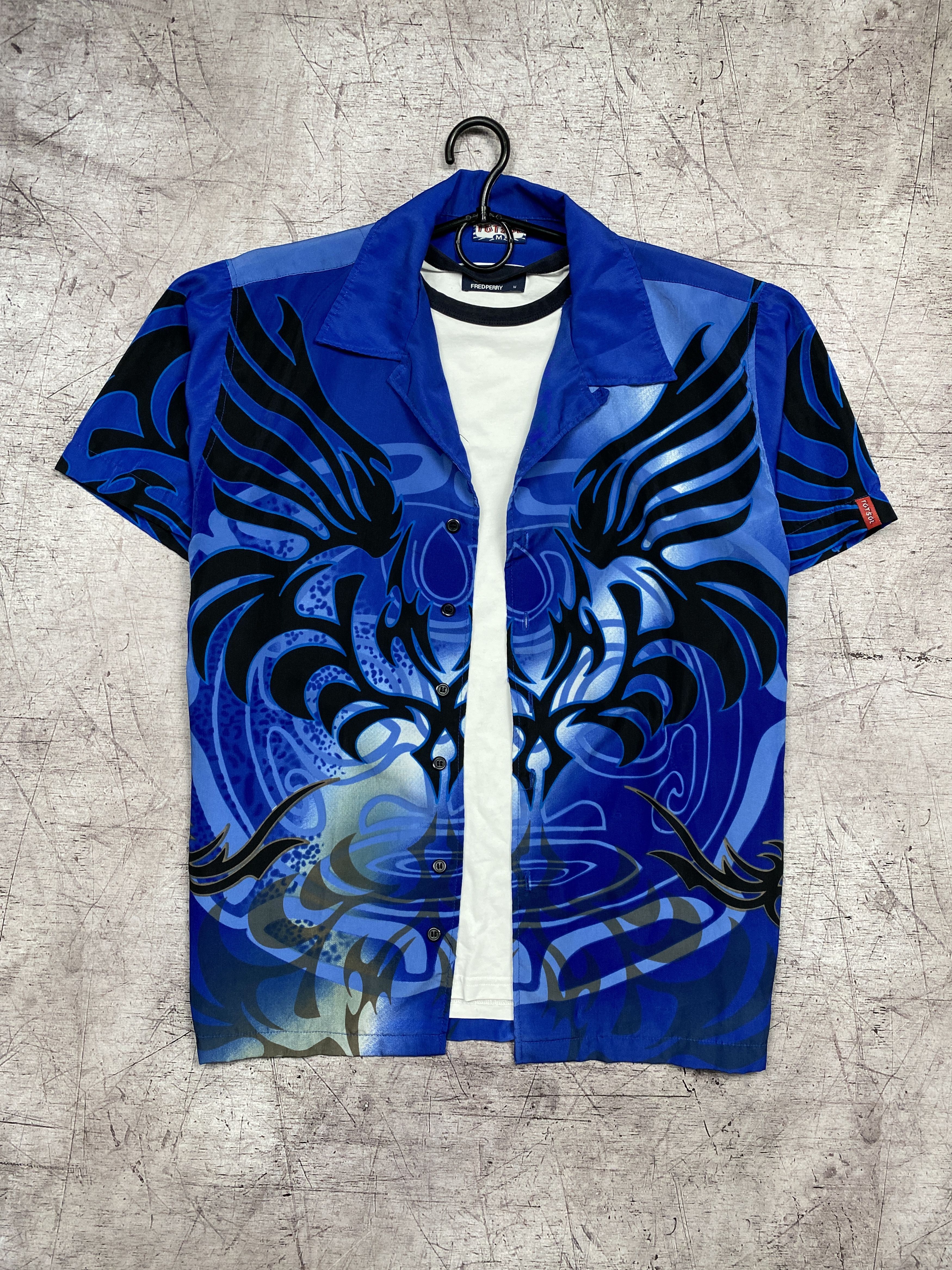 Vintage Japanese Hawaiian Short Sleeve Shirt Dragon Totsol Size M Size US M / EU 48-50 / 2 - 1 Thumbnail