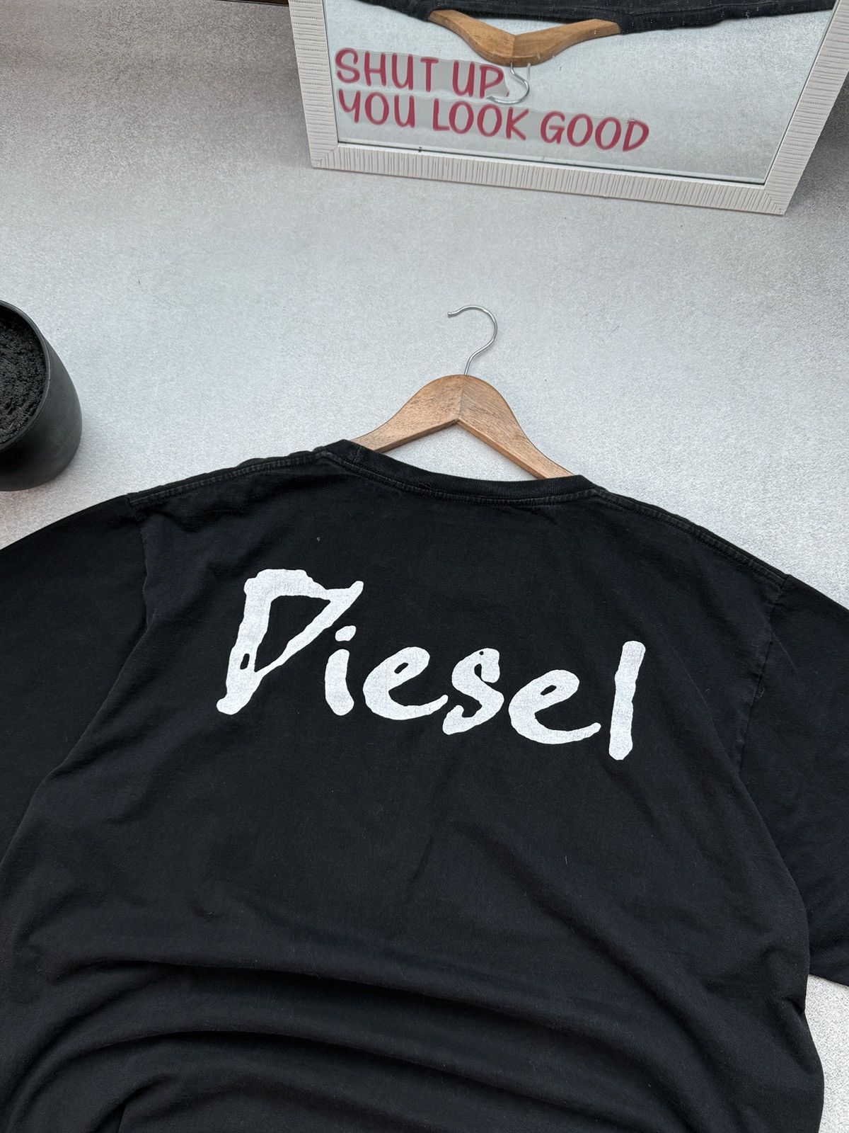 Diesel Vintage Diesel T-Shirt Distressed Shirt Men’s Black Logo Y2K Size US XXL / EU 58 / 5 - 8 Thumbnail