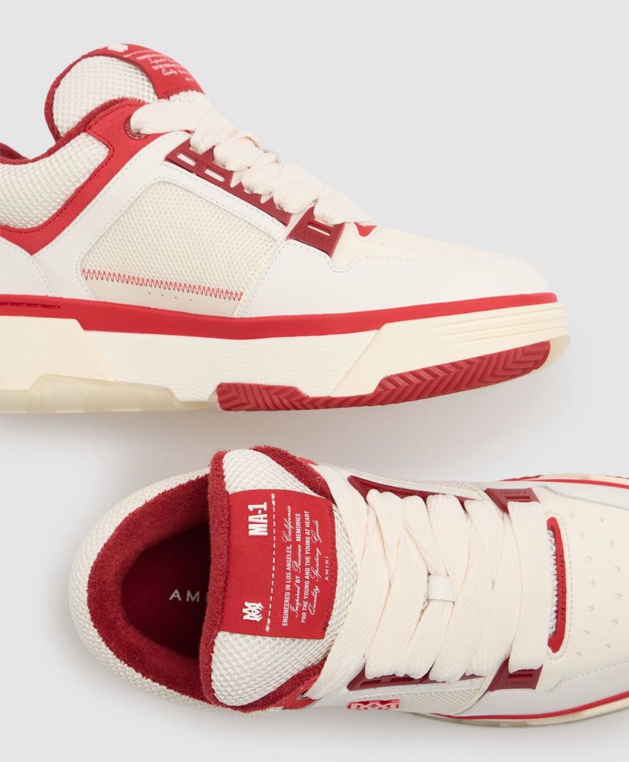 Amiri Amiri MA-1 Sneakers White/Red Size US 11 / EU 44 - 3 Thumbnail