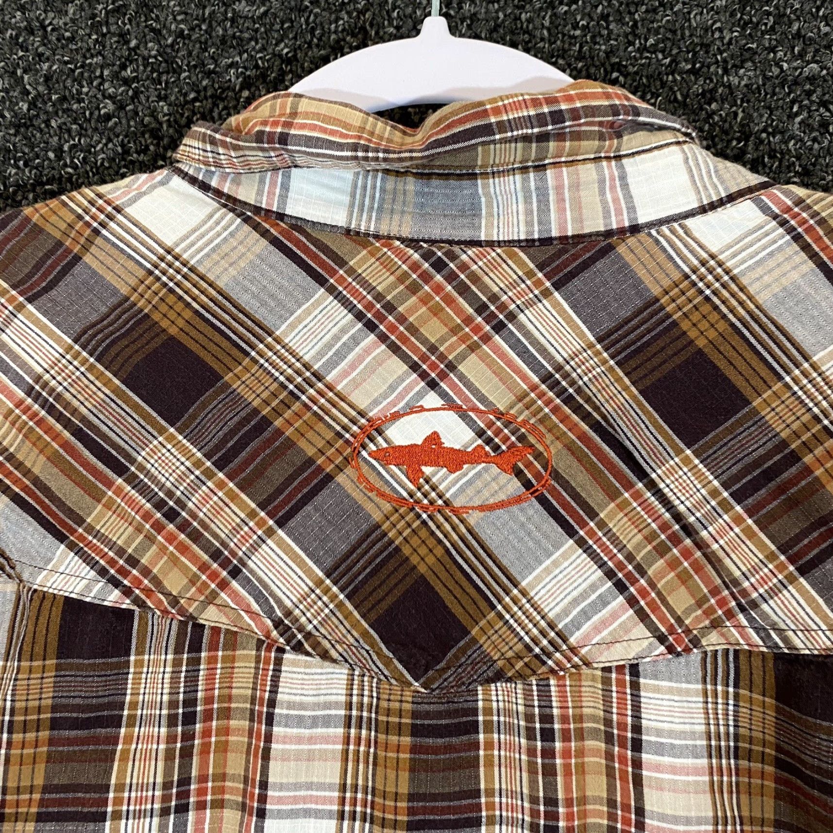 Tommy Bahama Patagonia x Dogfish Head Fjord Shirt Mens XL Multi Plaid Button Up Hike Brewery Size US M / EU 48-50 / 2 - 8 Thumbnail