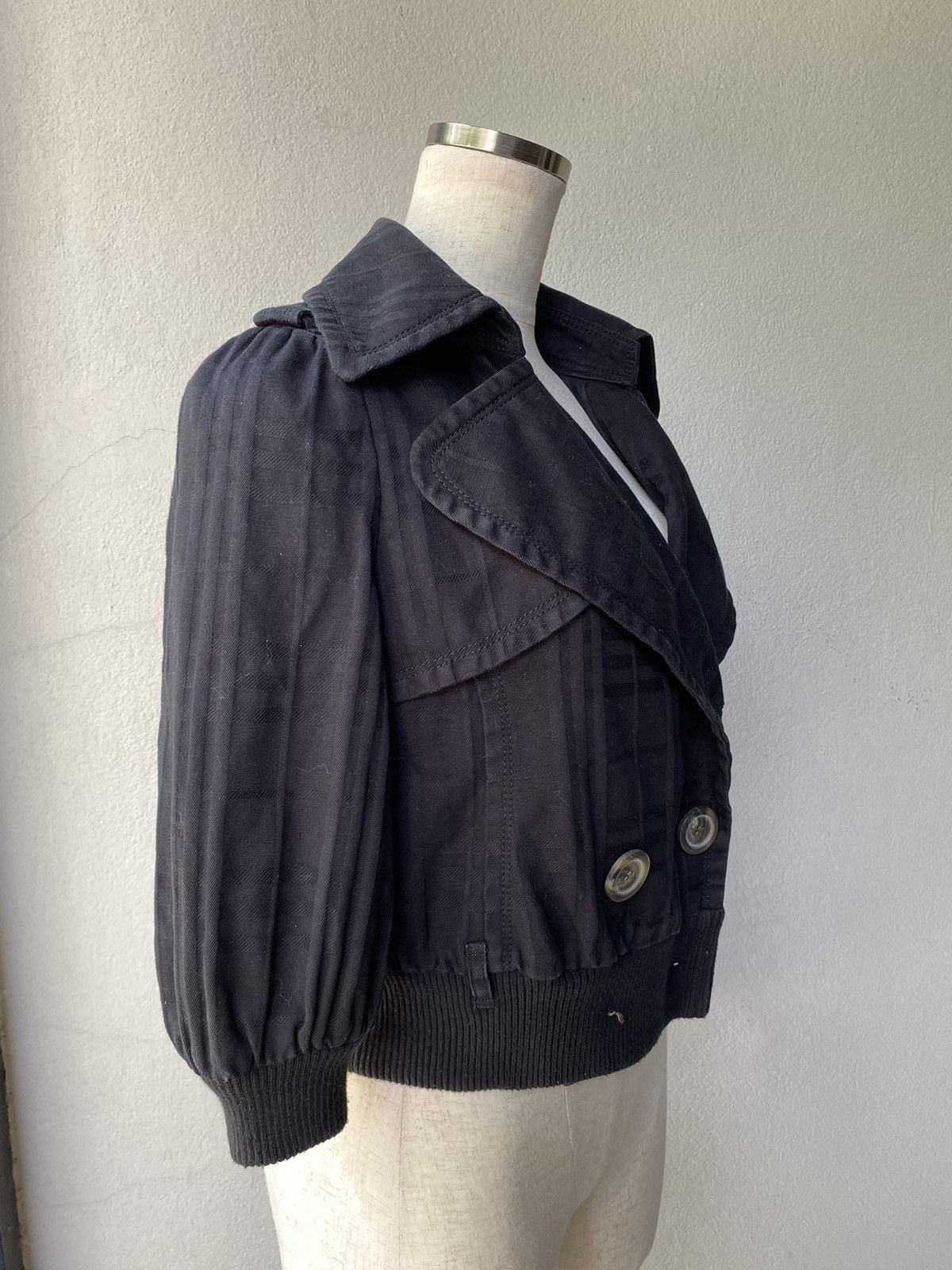 Burberry Burberry cropped black jacket Size ONE SIZE - 4 Thumbnail