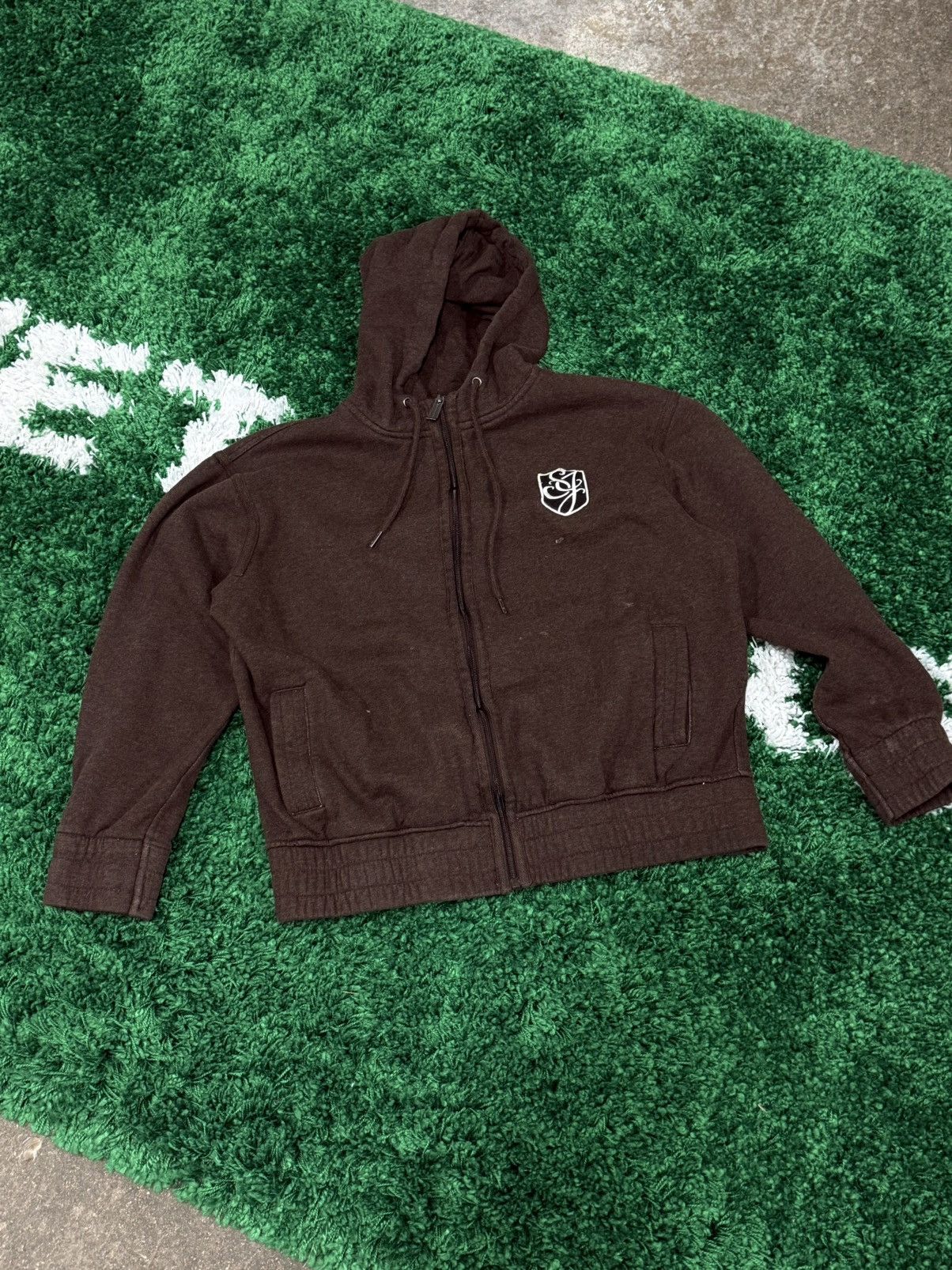 Sean John Vintage Mocha / Coffee Sean John Crest Logo Hoodie Sweater Size US L / EU 52-54 / 3 - 1 Thumbnail