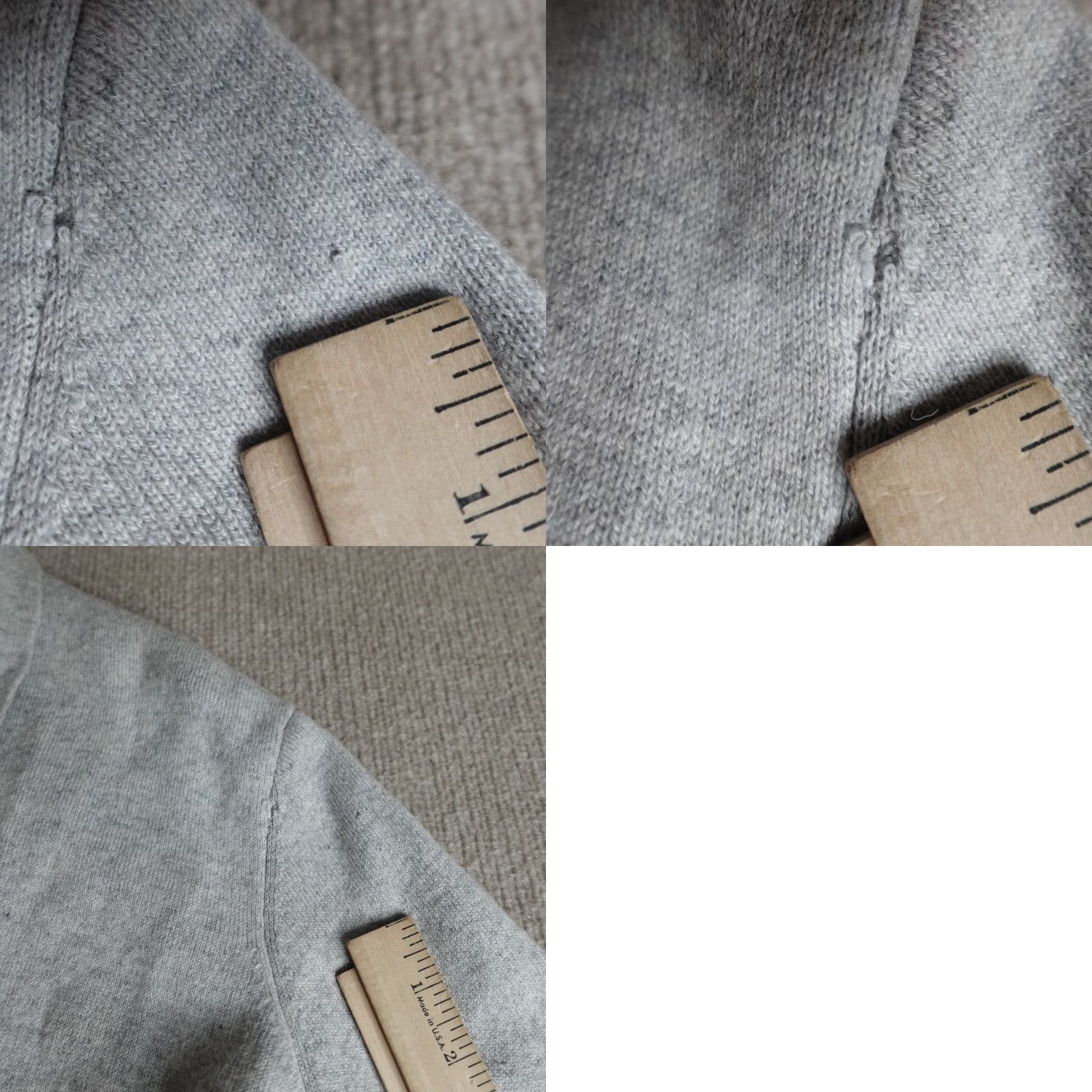 Vintage Amici Cardigan Sweater Womens M Gray Open Front 100% Cashmere Pullover Regular Knit Time: Winter Fall Spring 3-4 Size UK? Size M / US 6-8 / IT 42-44 - 8 Thumbnail