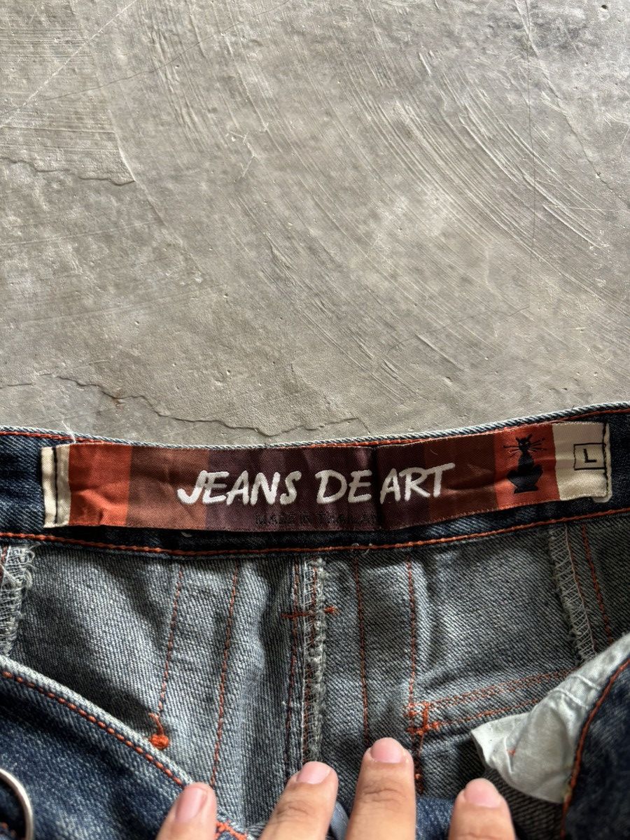 Japanese Brand vintage JEANS DE ART cargo baggy loose style jnco panelled Size US 30 / EU 46 - 5 Thumbnail