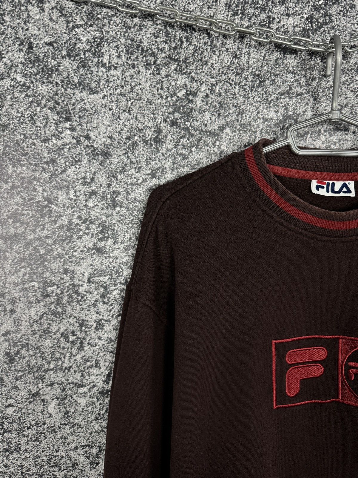 Fila Vintage 90s Fila Sweatshirt Embroidered Big Logo Y2K Size M Size US M / EU 48-50 / 2 - 3 Thumbnail