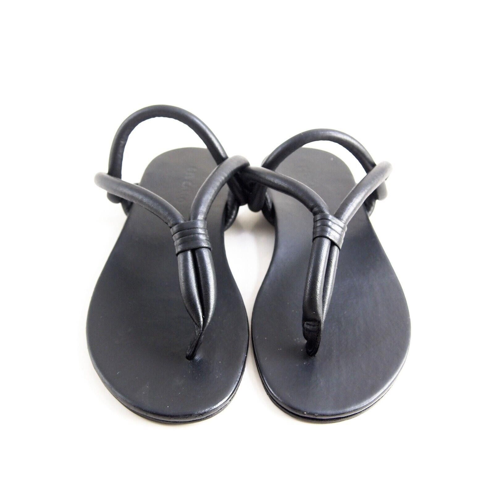 Designer Del Carlo Thong Slingback Sandals Black US 9 EU 39 Size US 9 / IT 39 - 1 Thumbnail