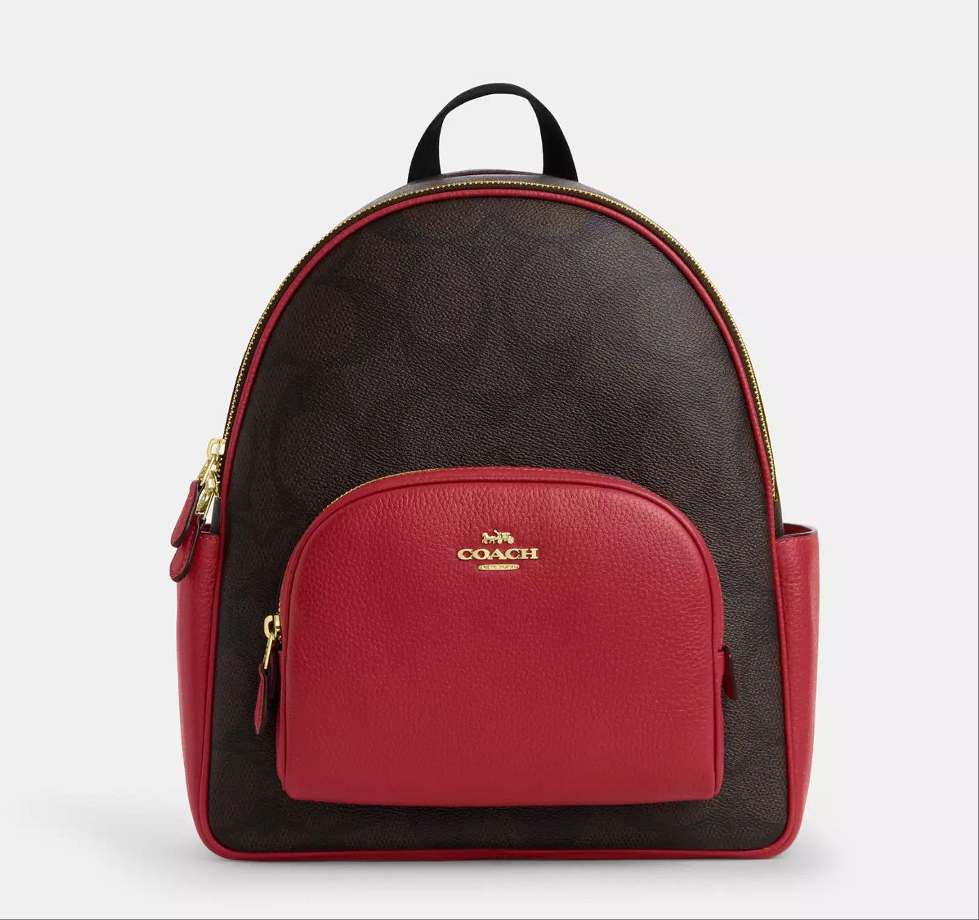 Coach NWT Coach Court Backpack In Maxi Signature Canvas CCK72 Size ONE SIZE - 4 Thumbnail