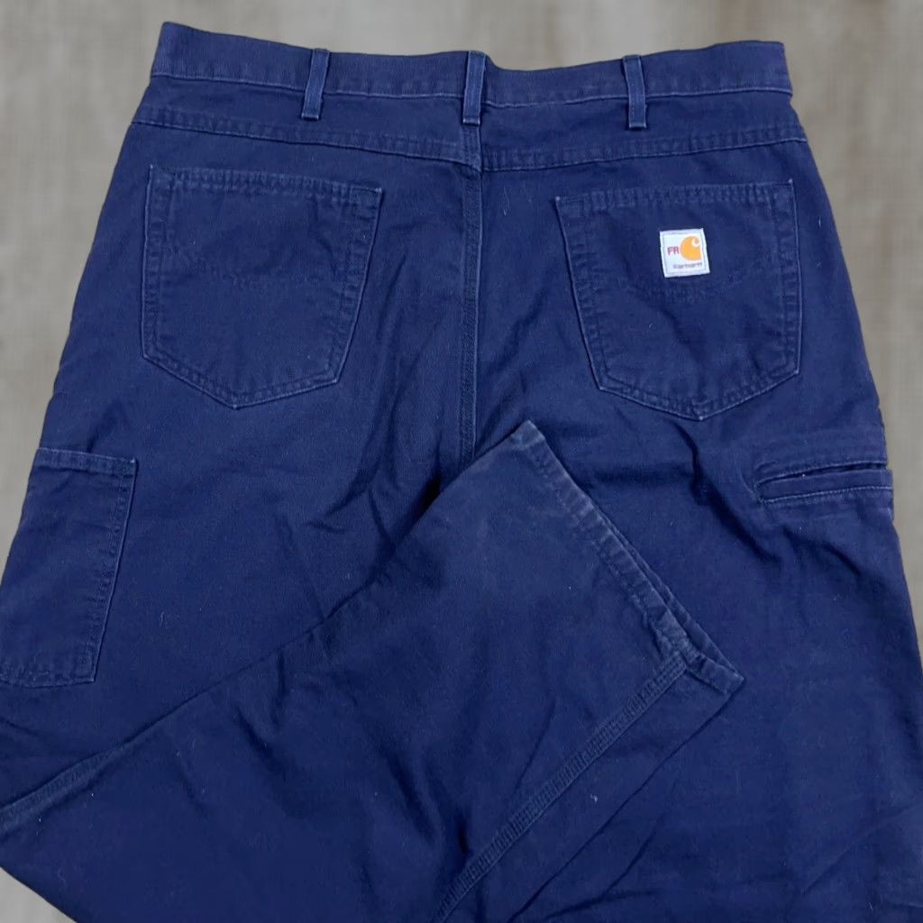 Carhartt VINTAGE Carhartt FR Jeans Mens 38x32 Loose Fit Flame Resistant FRB159 DNY Work Pants A99 Size US 38 / EU 54 - 1 Thumbnail