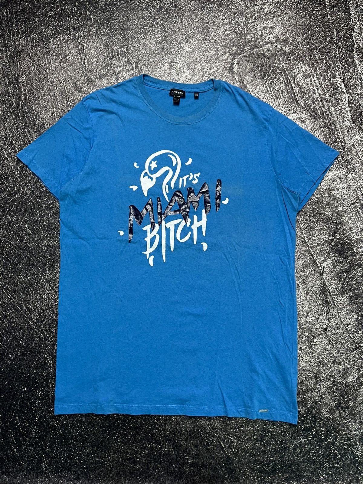 Diesel Diesel Miami Bitch Blue T-Shirts Size US XL / EU 56 / 4 - 1 Thumbnail