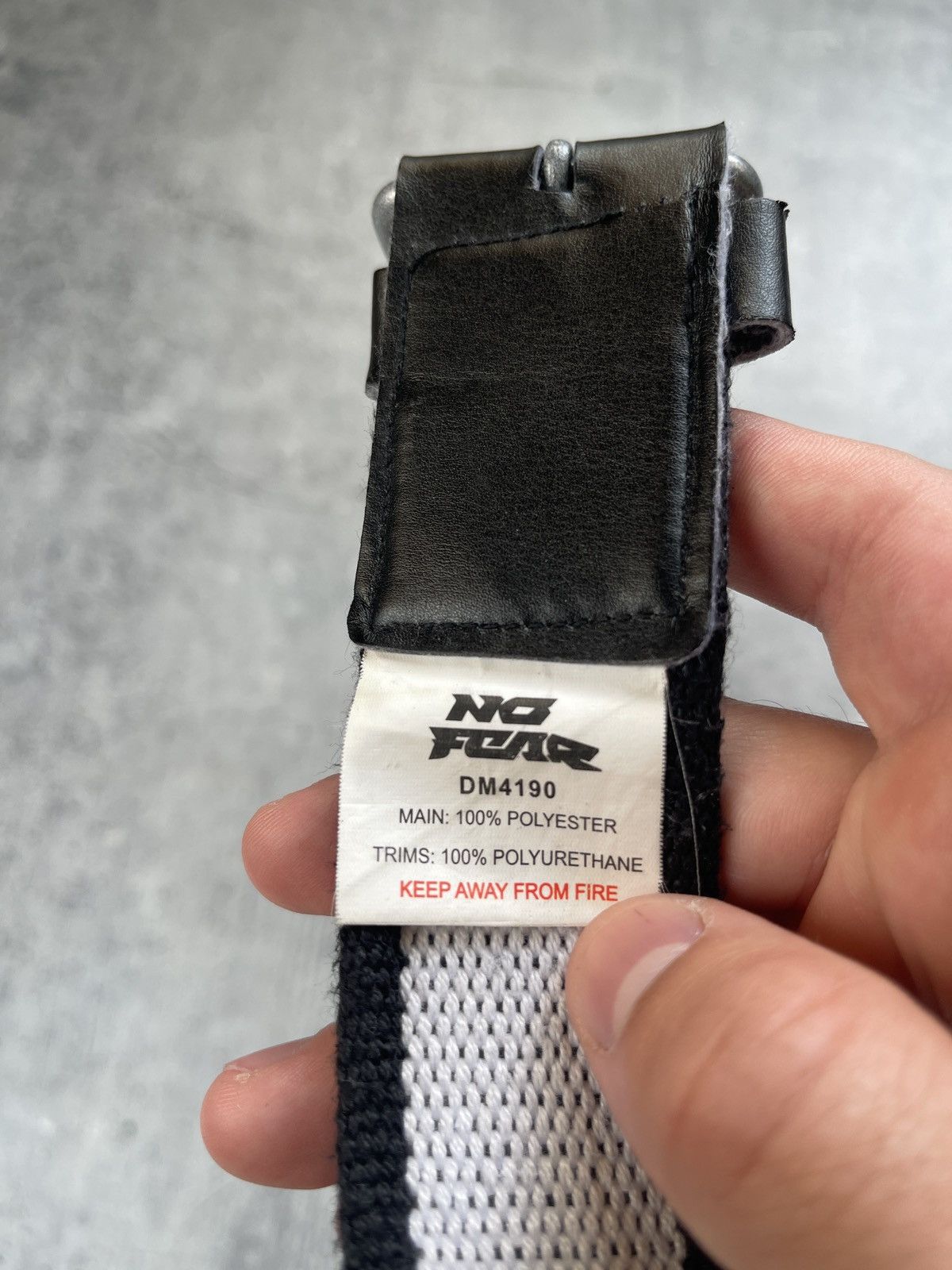 No Fear × Vintage No Fear skate belt vintage white Y2K Size ONE SIZE - 8 Thumbnail